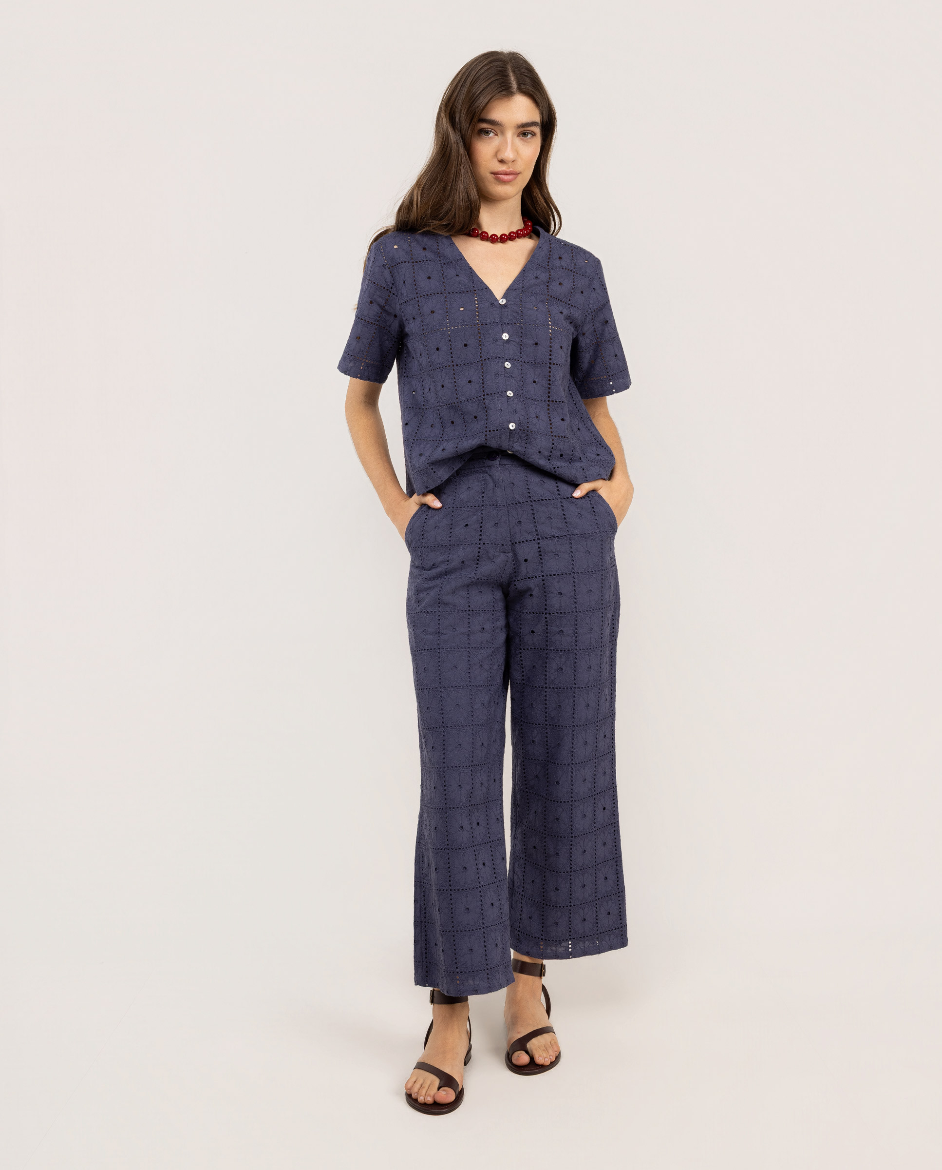 Blue Maren Trousers