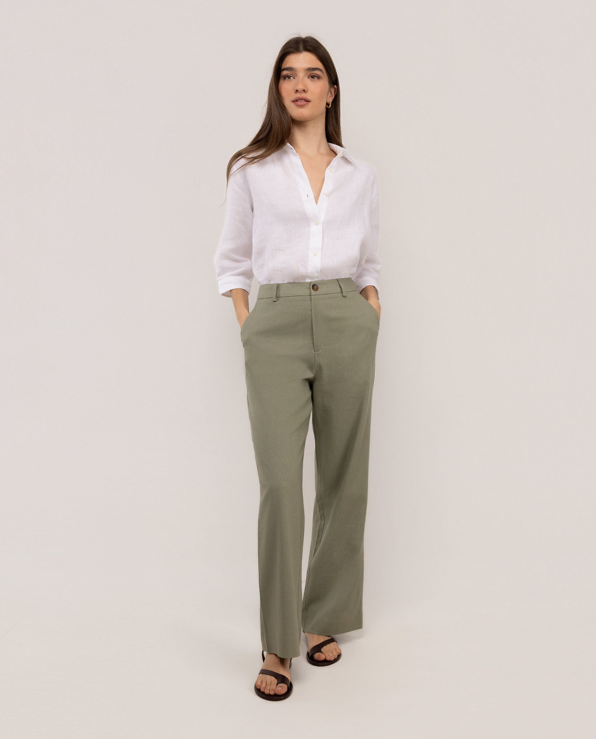 Viviane Green Trousers