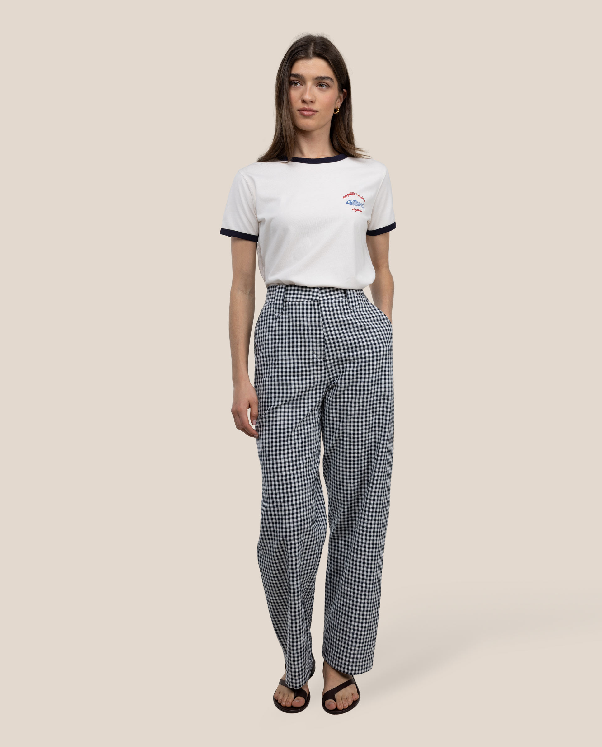 Catalina Vichy Blue Trousers