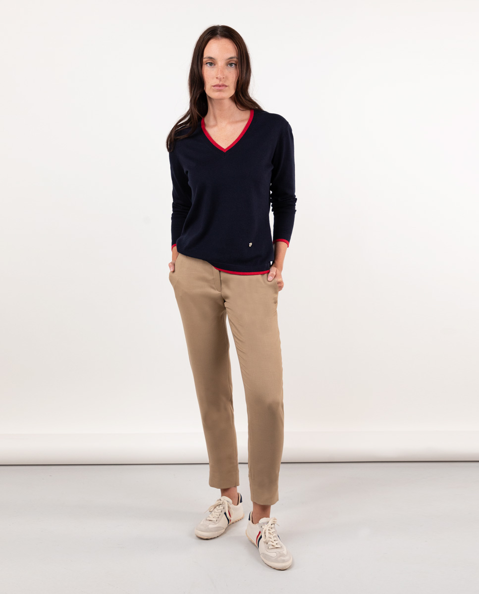 Pantalón Liso Camel