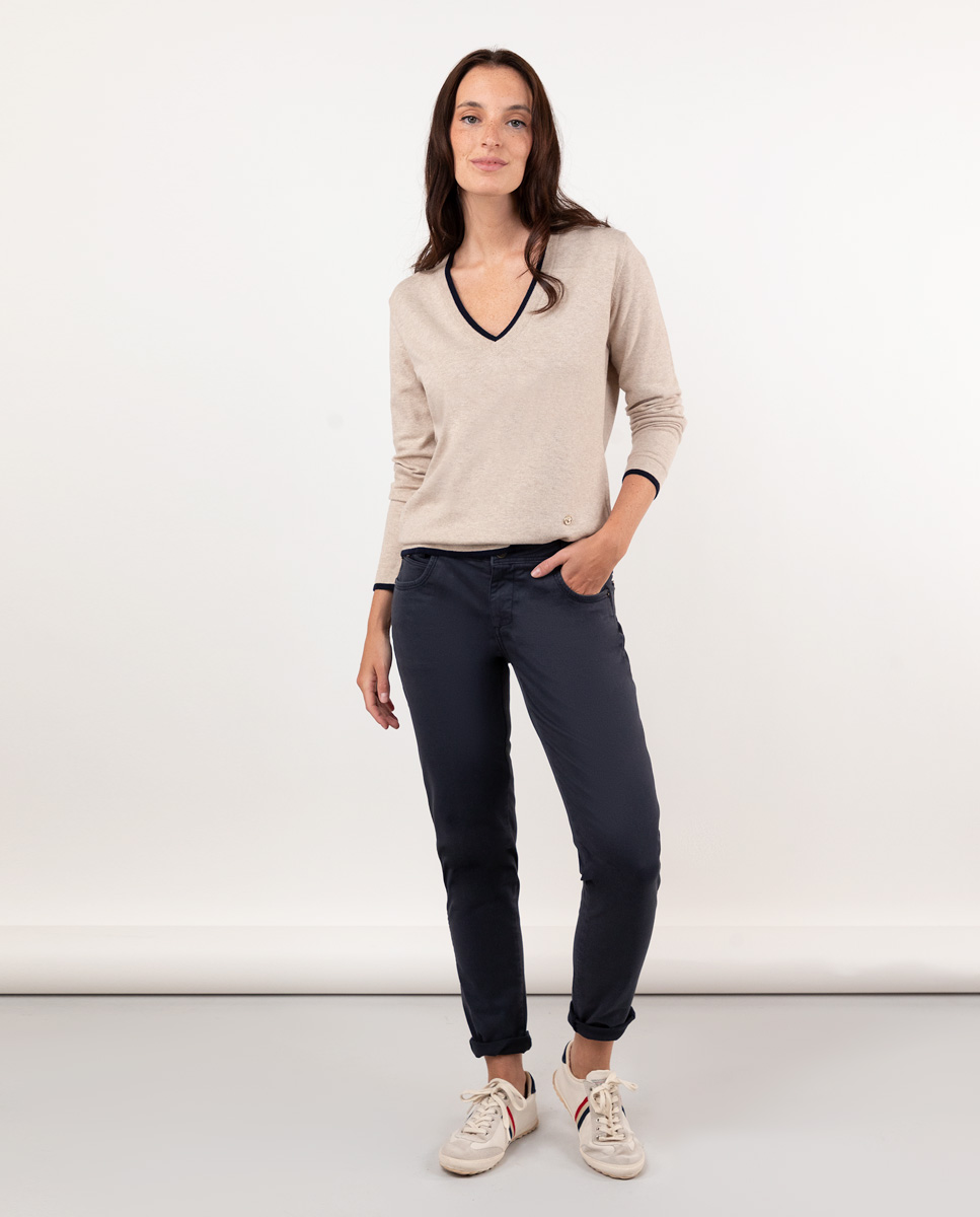 Pantalón 5 Bolsillos Marino