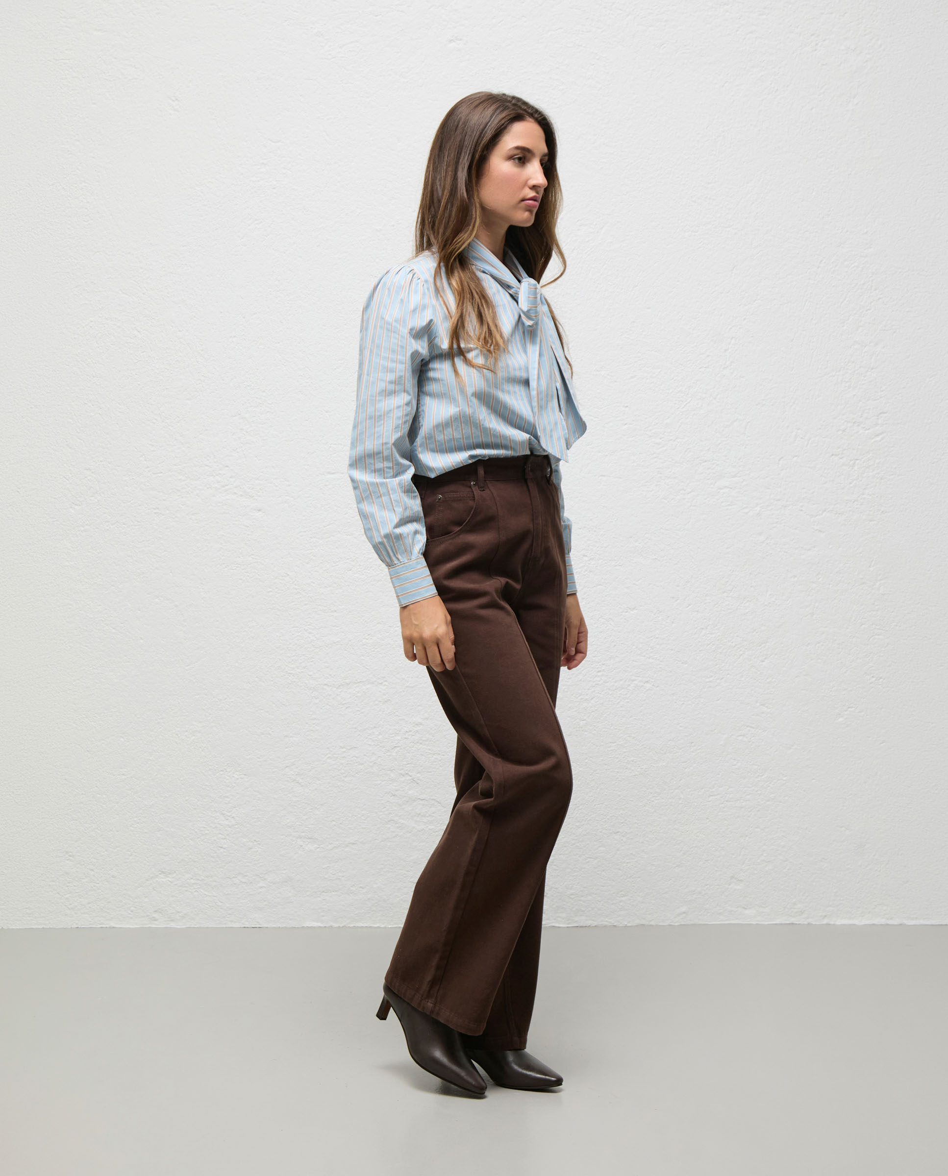 Pantalon Paz Twill Marrón