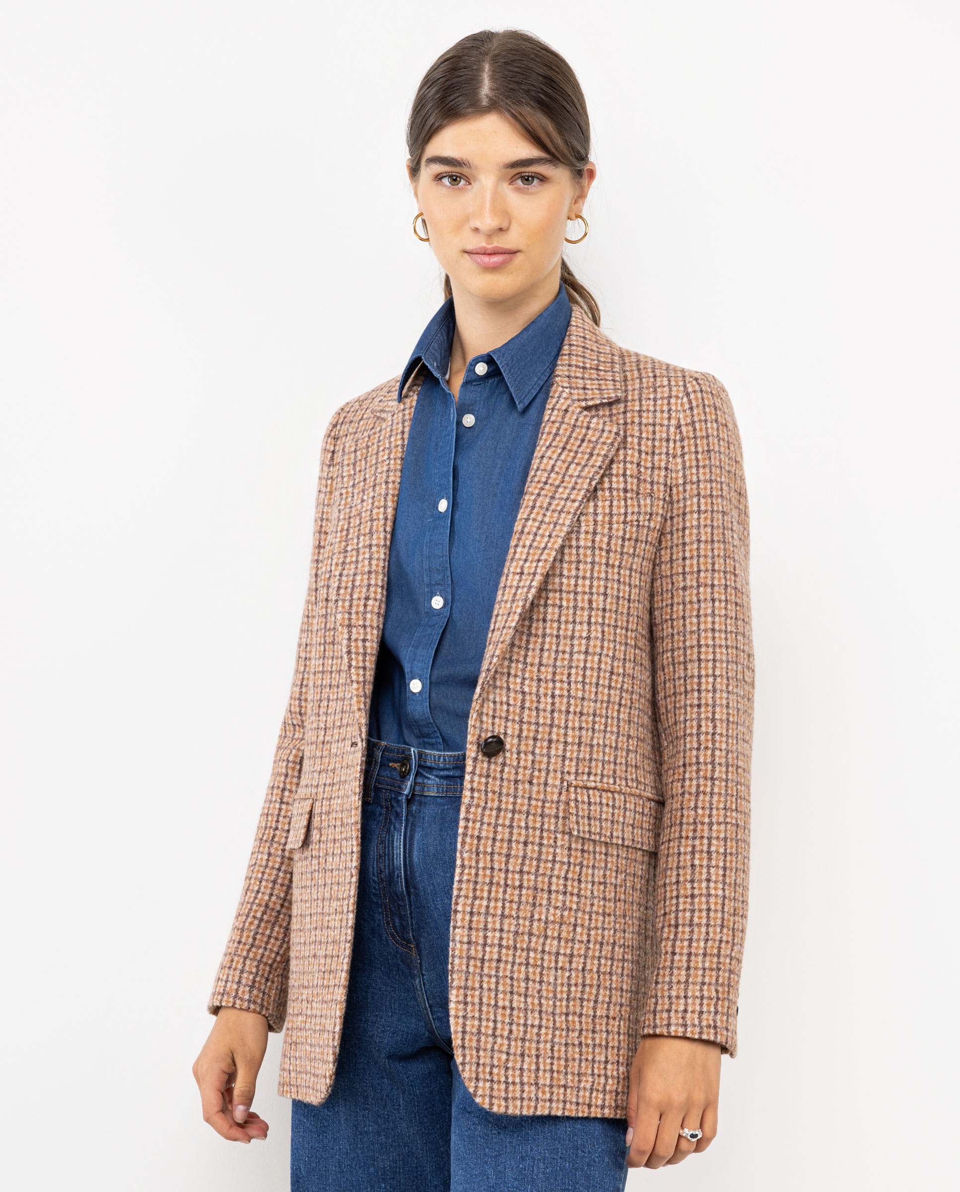 Beige Special Check Jacket