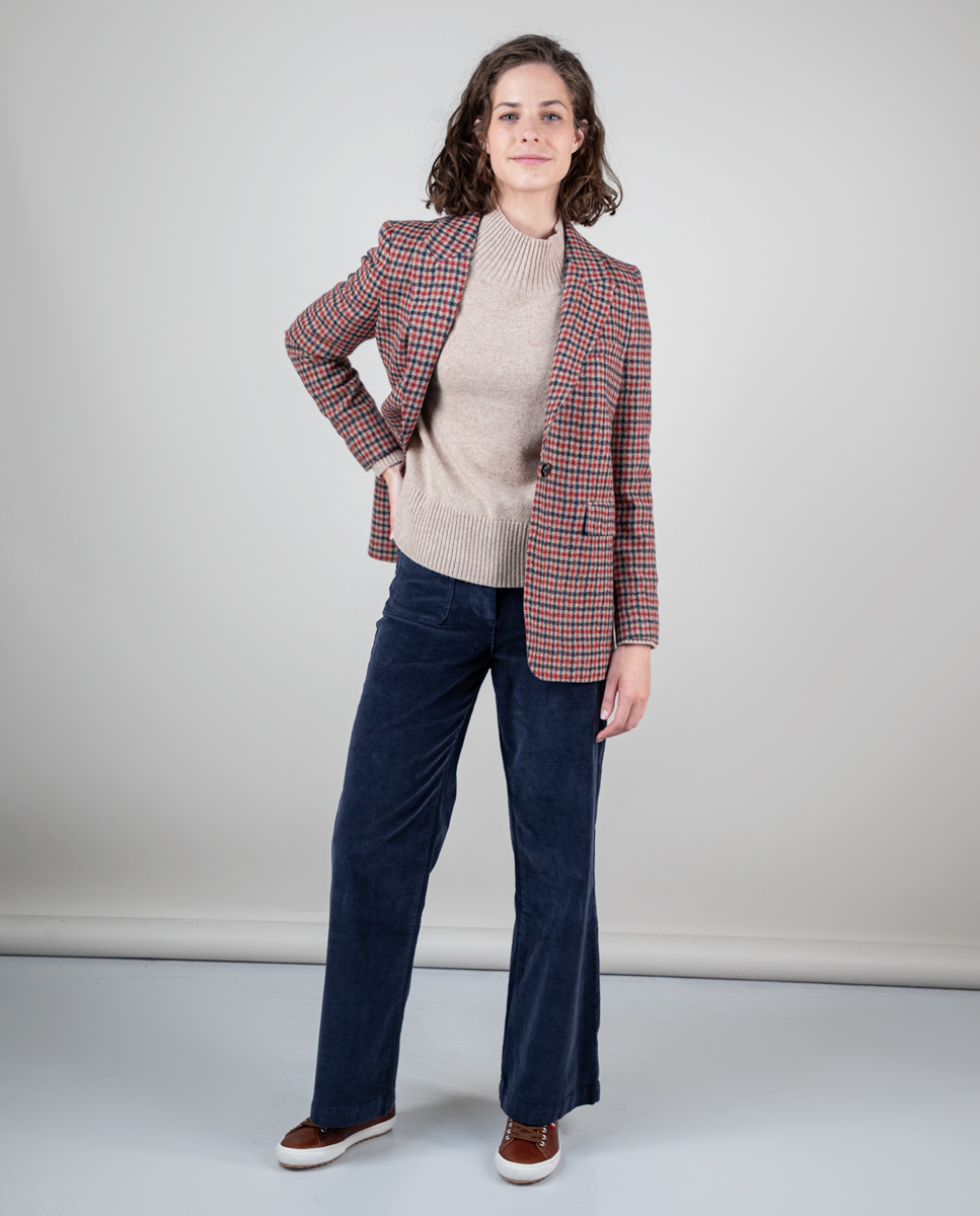 Wool Harris Check Jacket