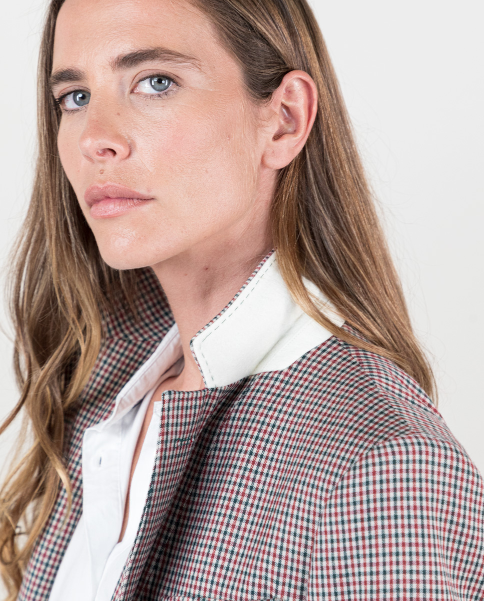 Americana Coordinada Harrys Granate y Azul