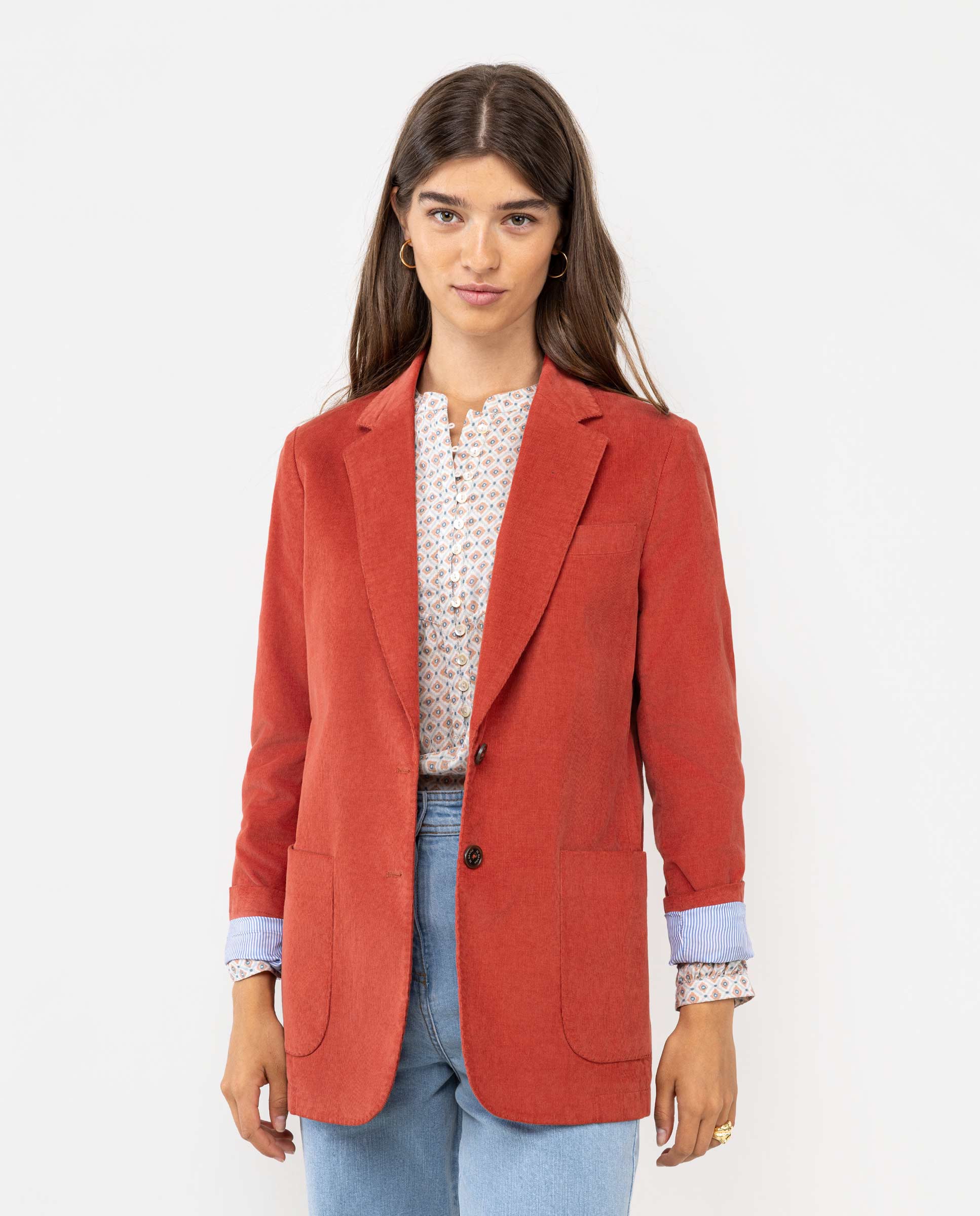 Terracotta Corduroy Jacket