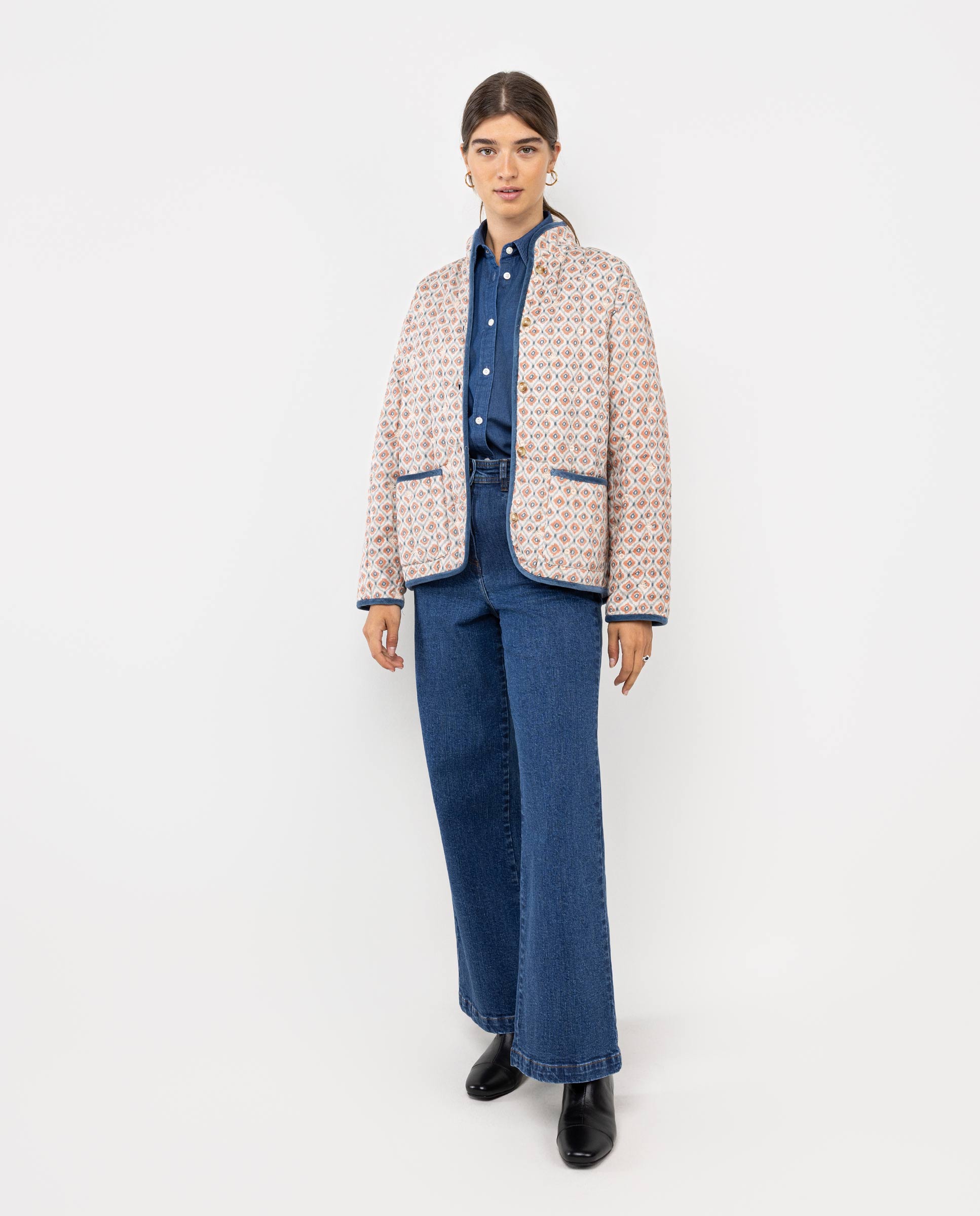 Quilted Jacket W Motifs