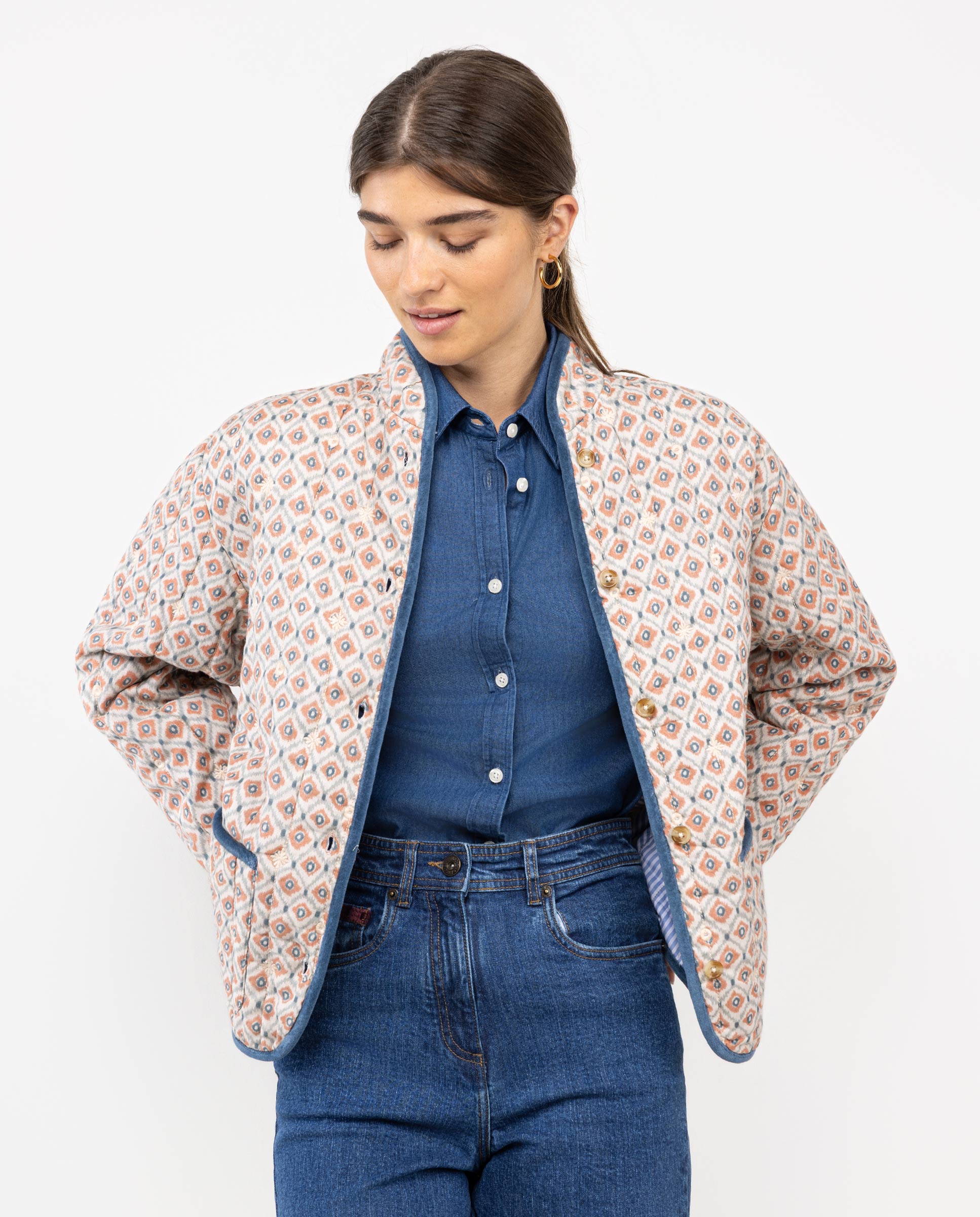 Quilted Jacket W Motifs