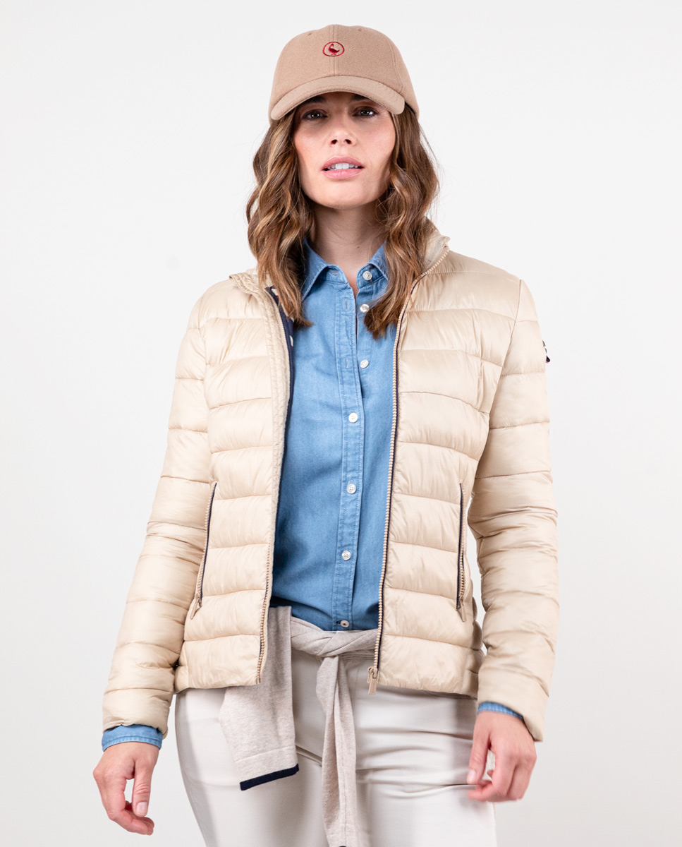 Chaqueta Corta Guateada Camel