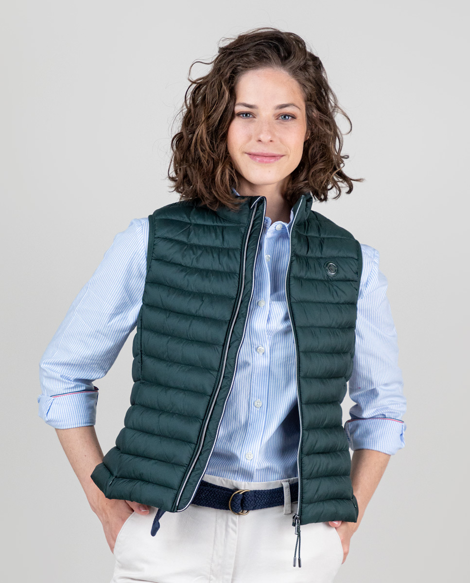 Quilted Green Vest