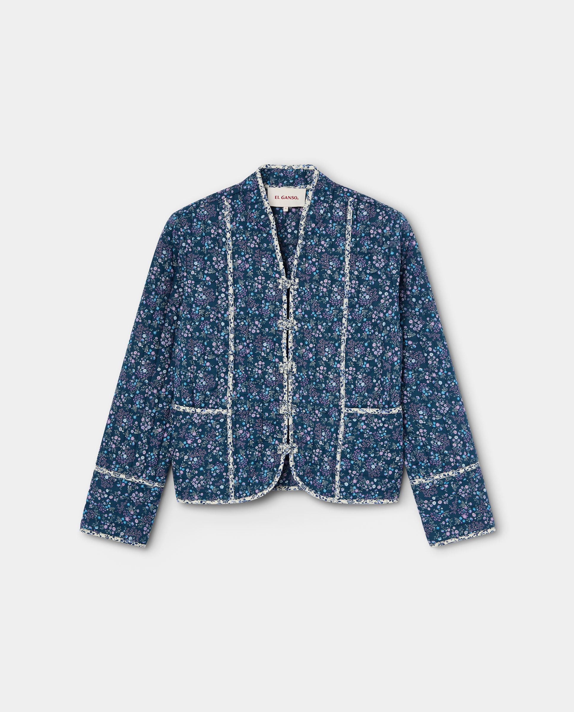 Chaqueta Millie Acolchada Estampado Marino
