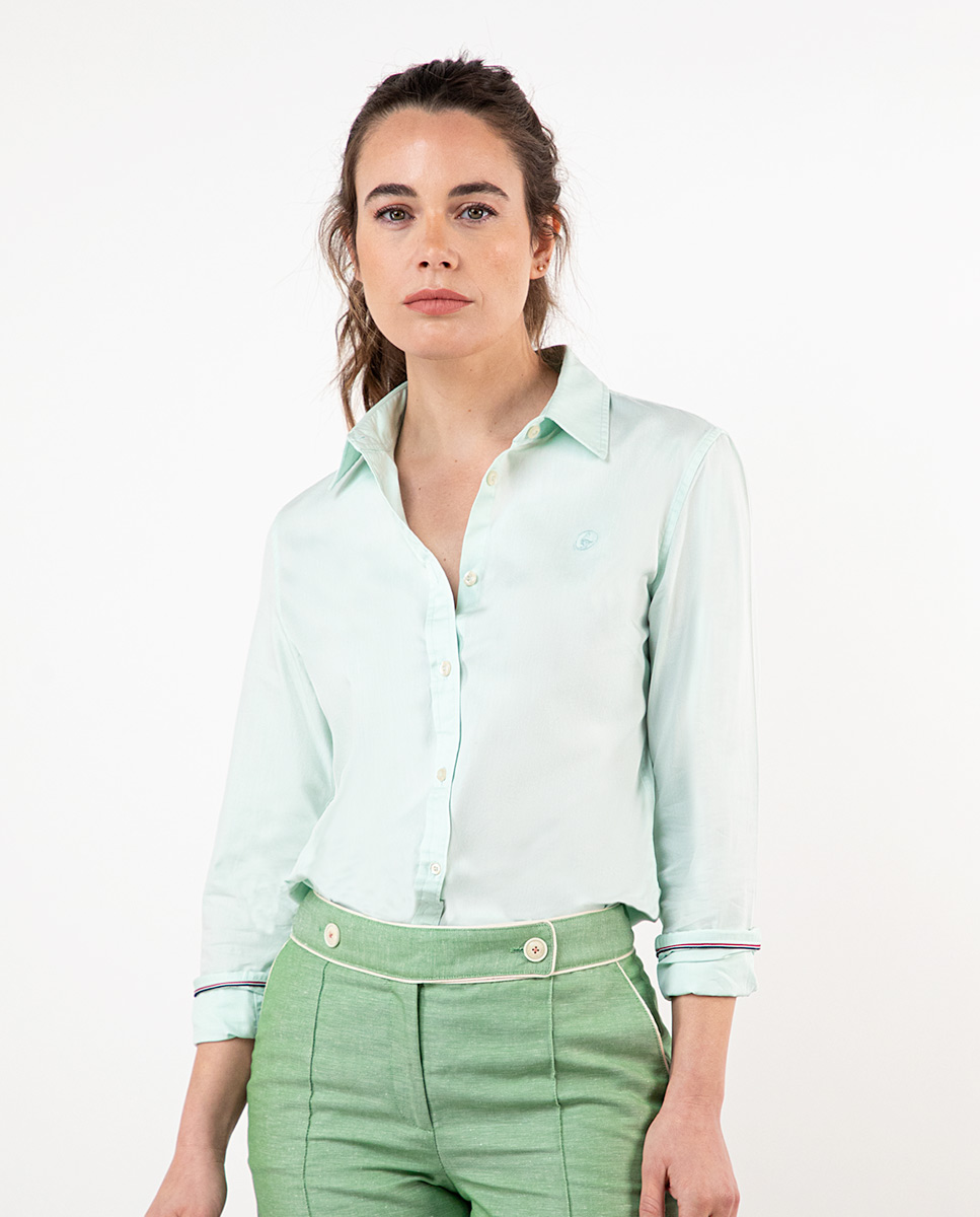 Camisa Pin Point Verde