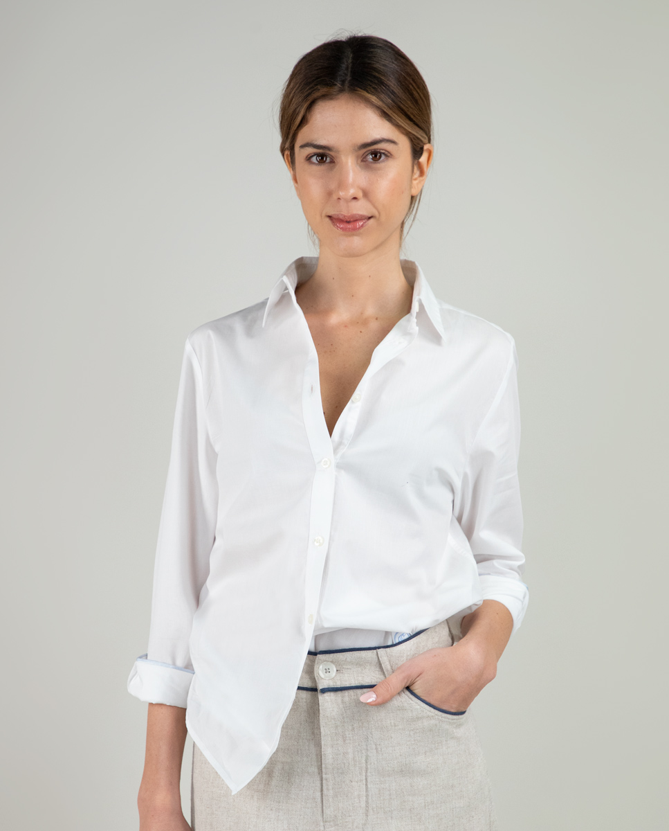 White Poplin Shirt