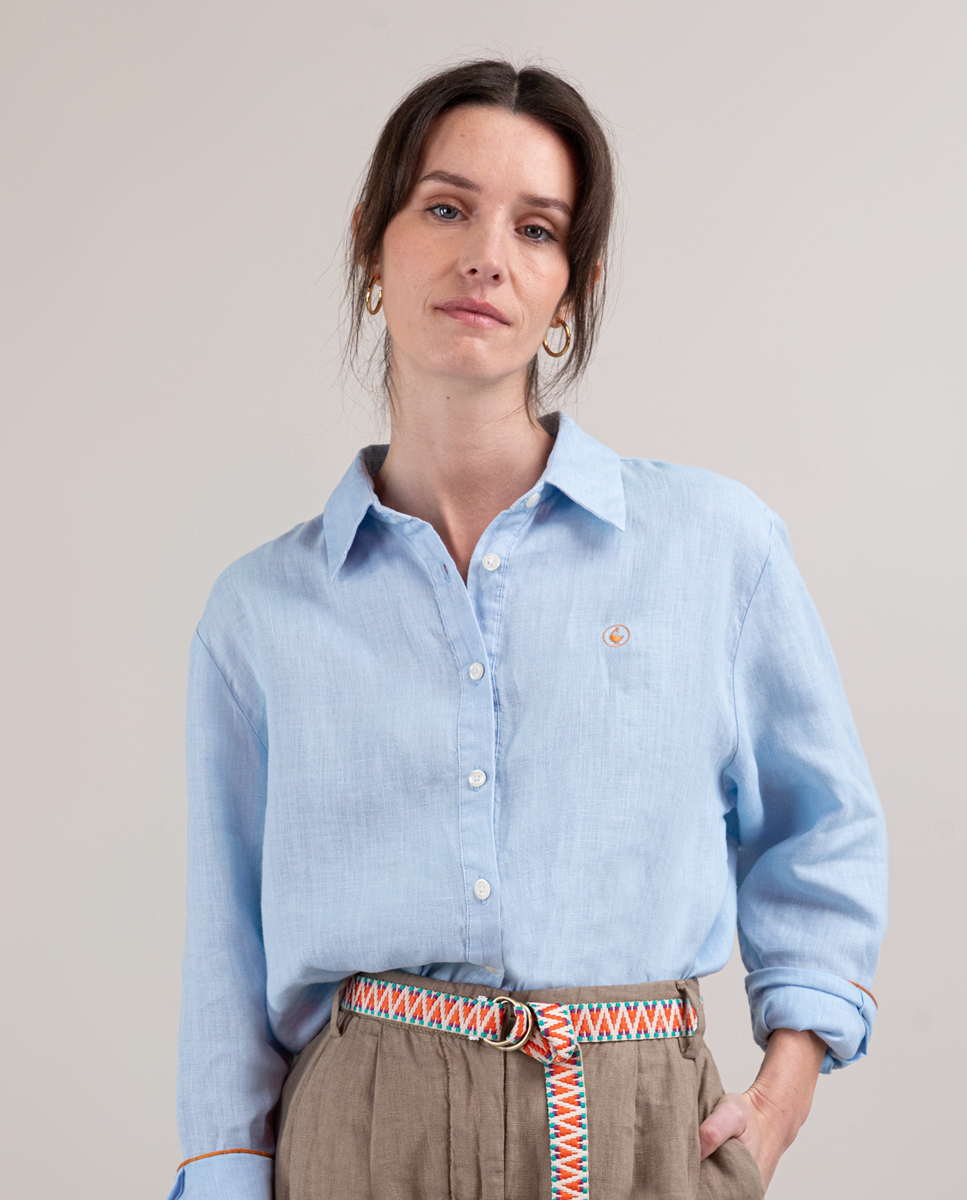 Blue Linen Shirt