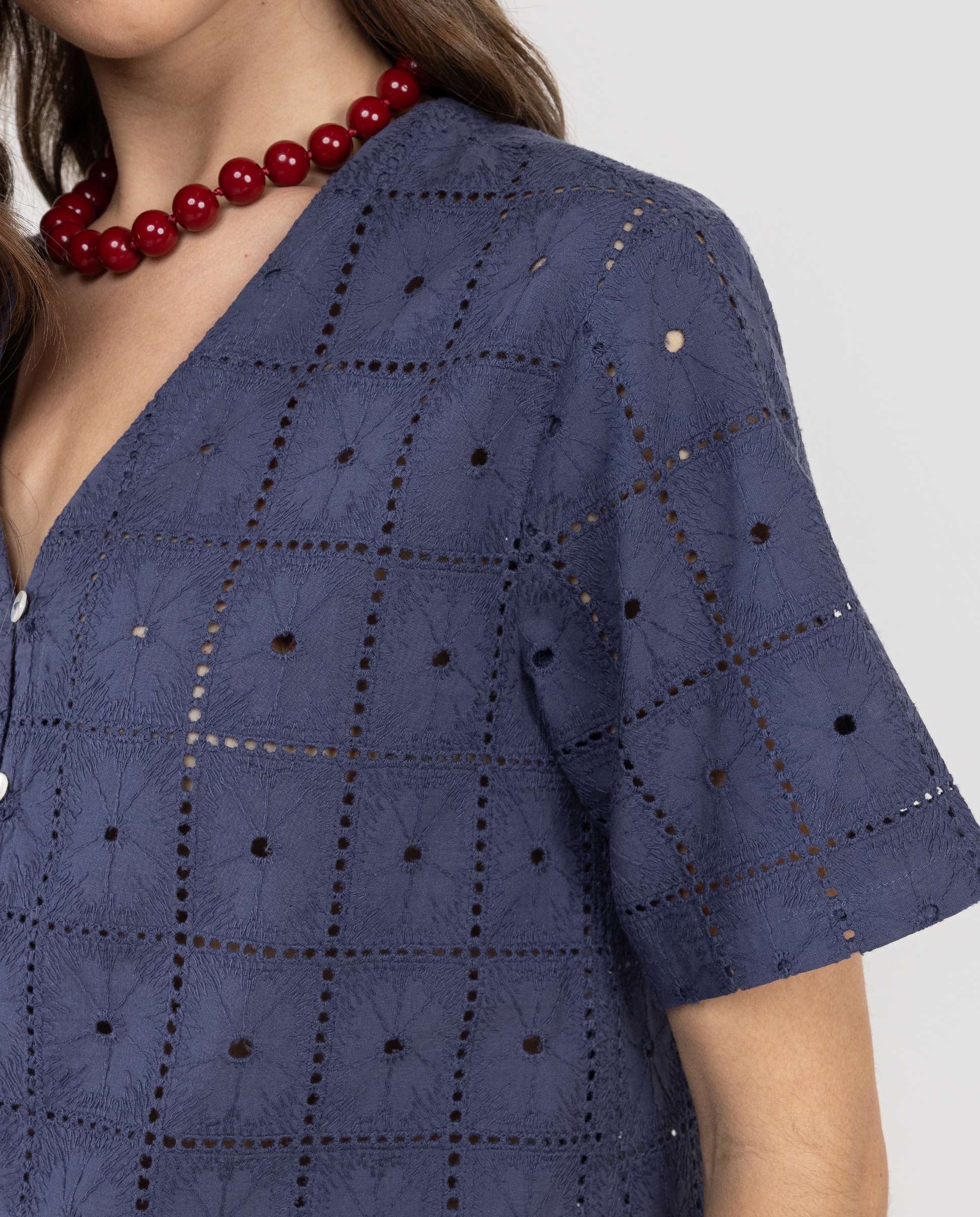 Embroidered Linen Shirt