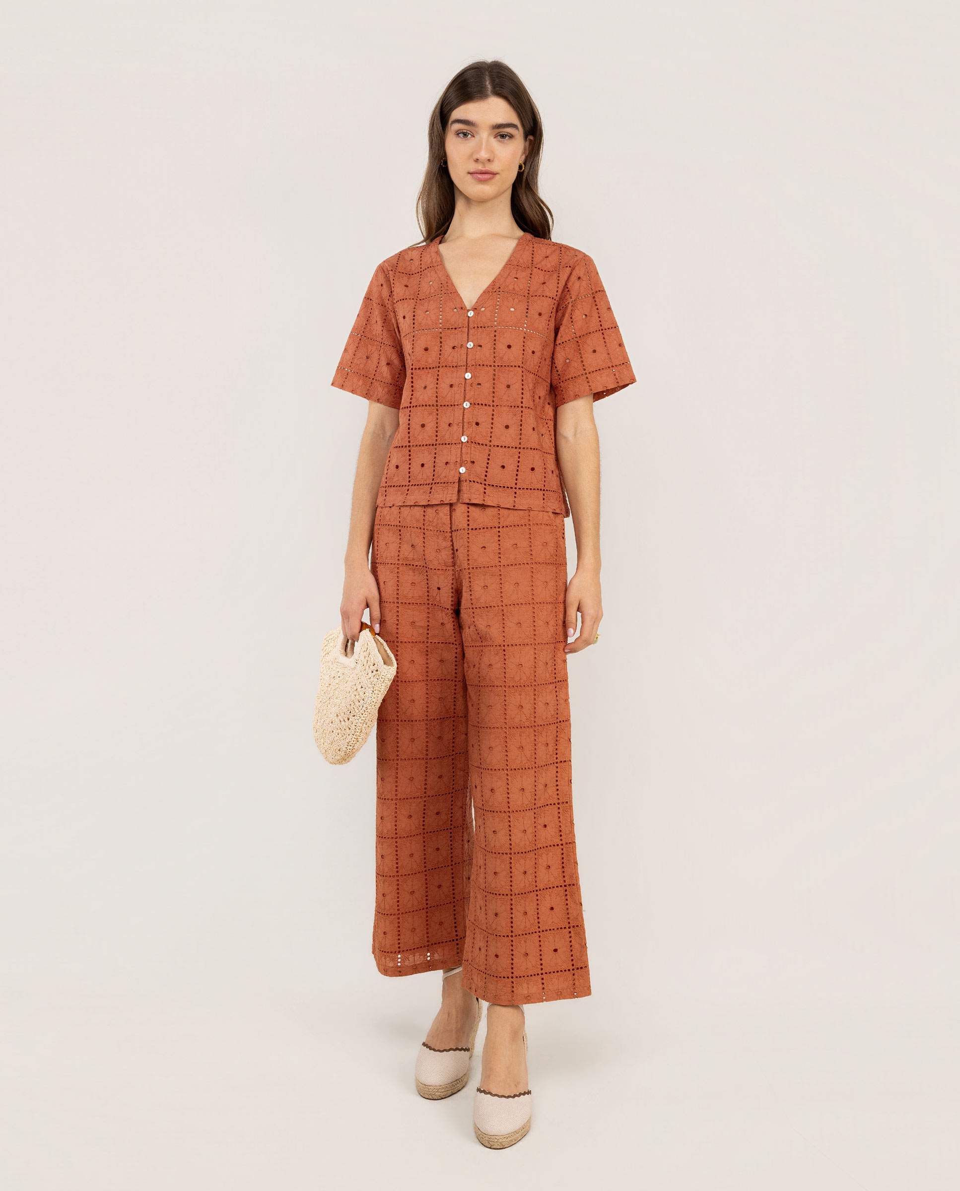 Embroidered Linen Shirt