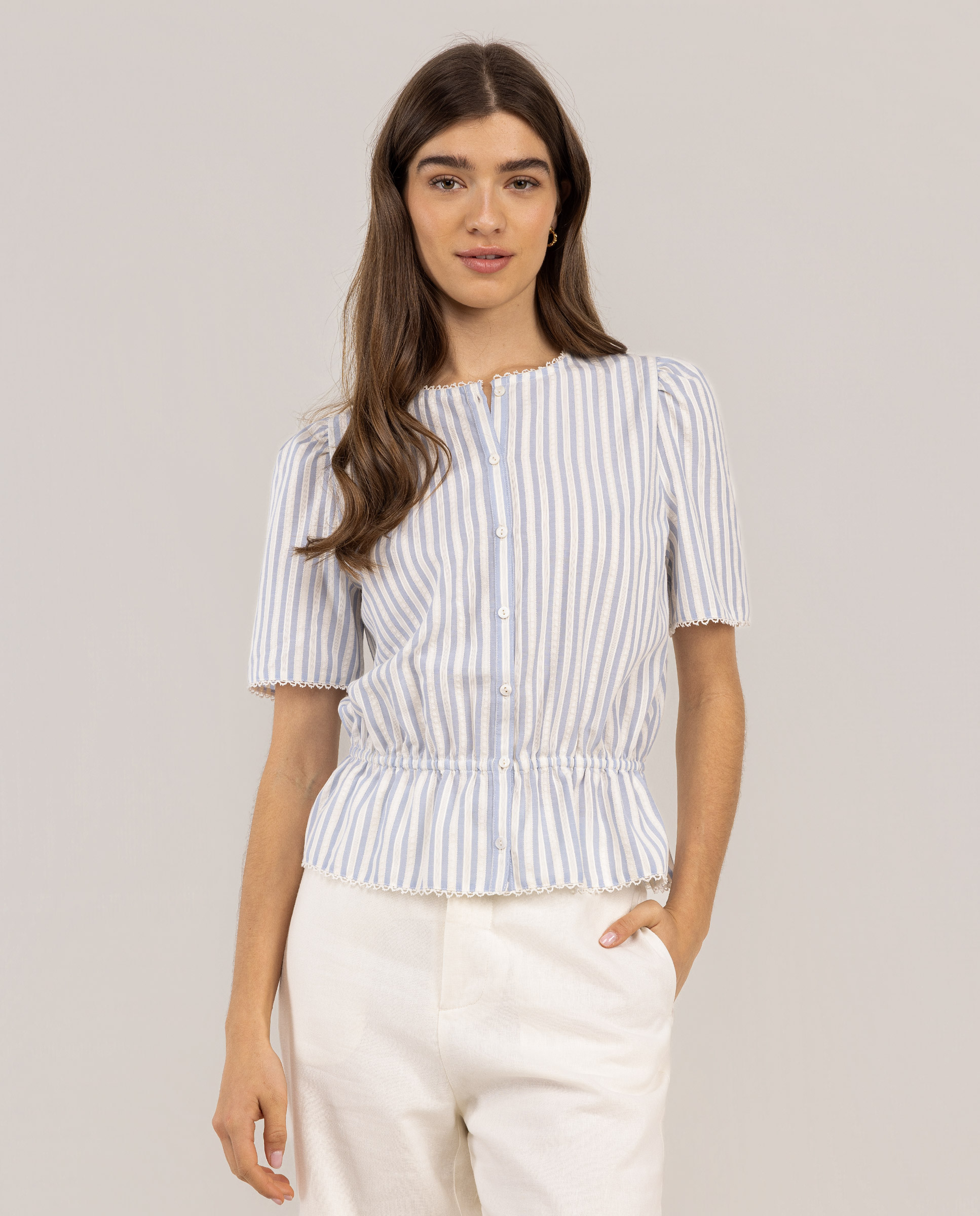Camisa Nala Rayas Azul