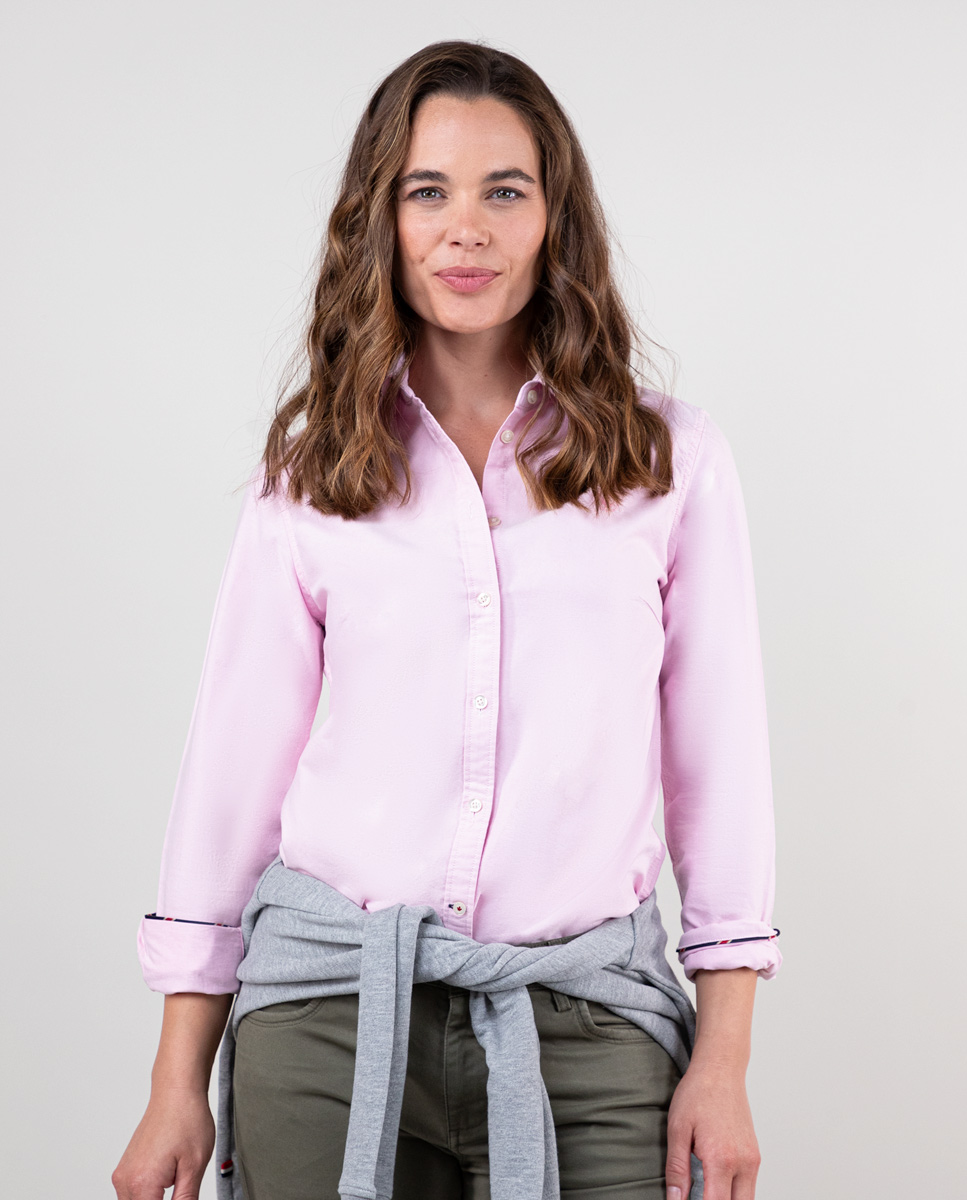 Camisa Oxford Rosa