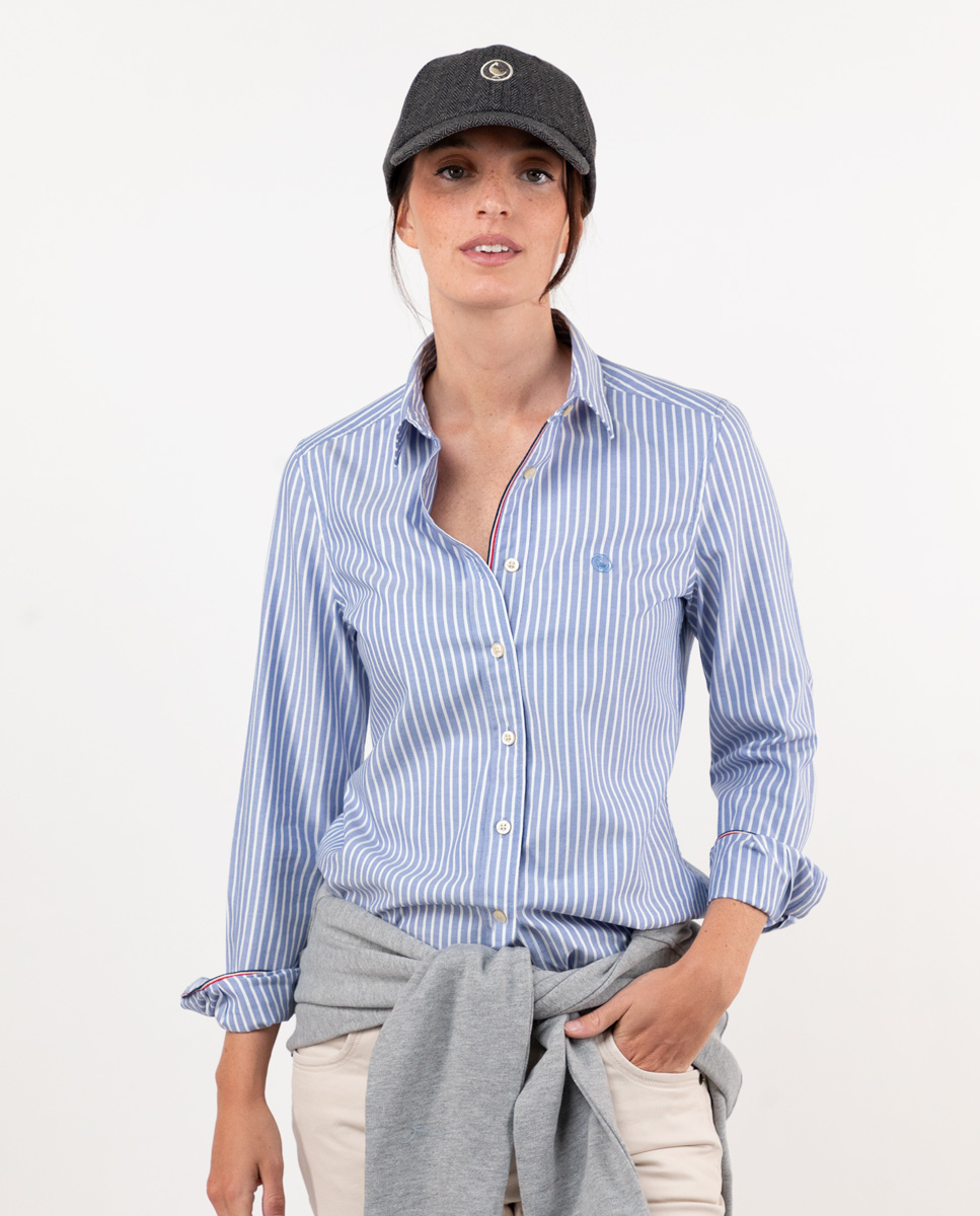 Blue Butcher Stripe Shirt