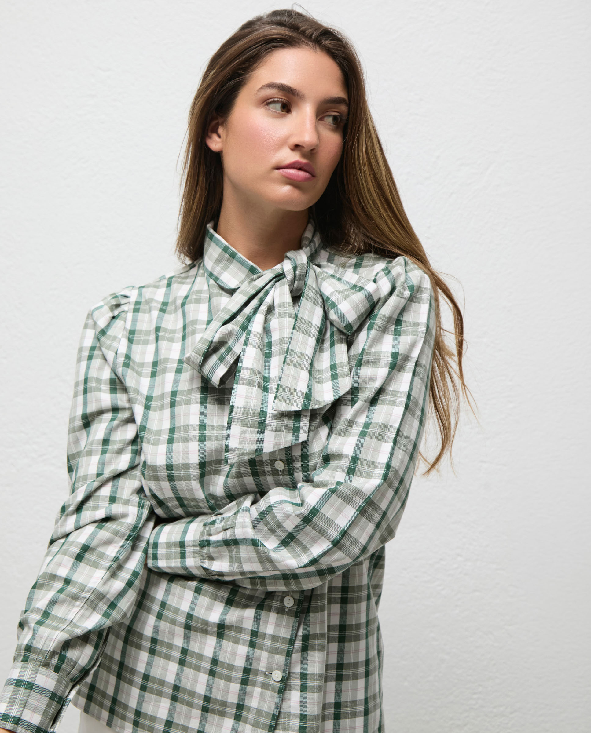 Camisa Federica Cuadros Verde