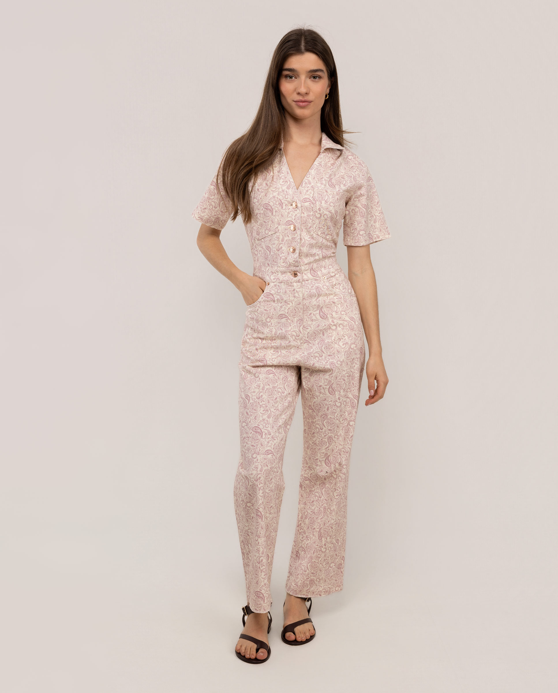 Alice Paisley Print Jumpsuit