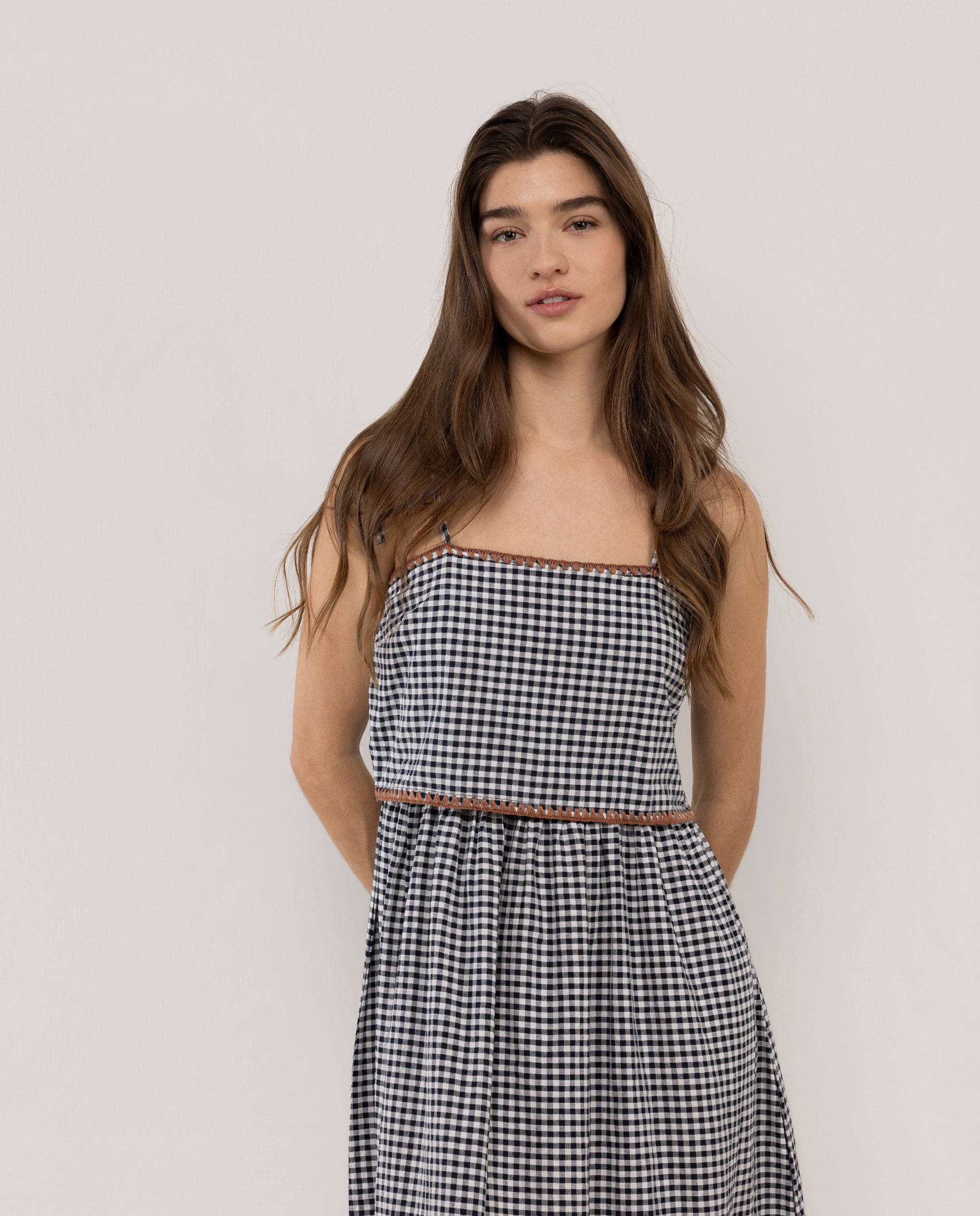 Bianca Dress with Gingham Check