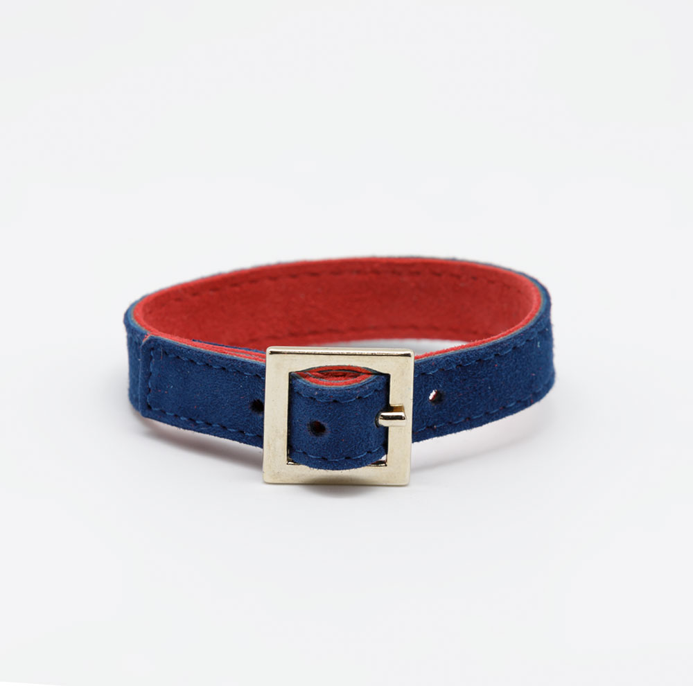 Pulsera Hebilla Marino-Rojo