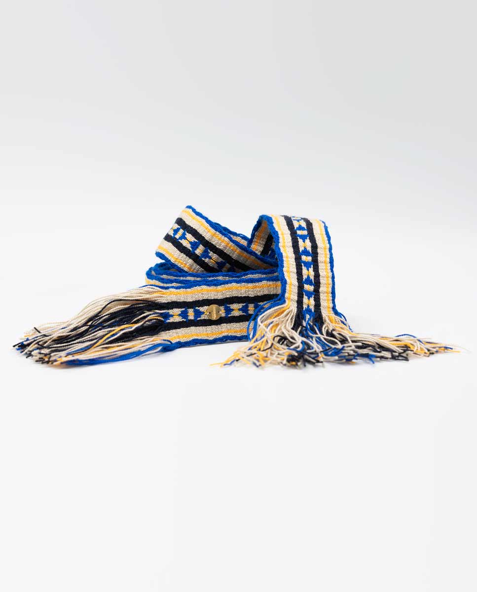 Multicoloured Striped Wayuu Belt