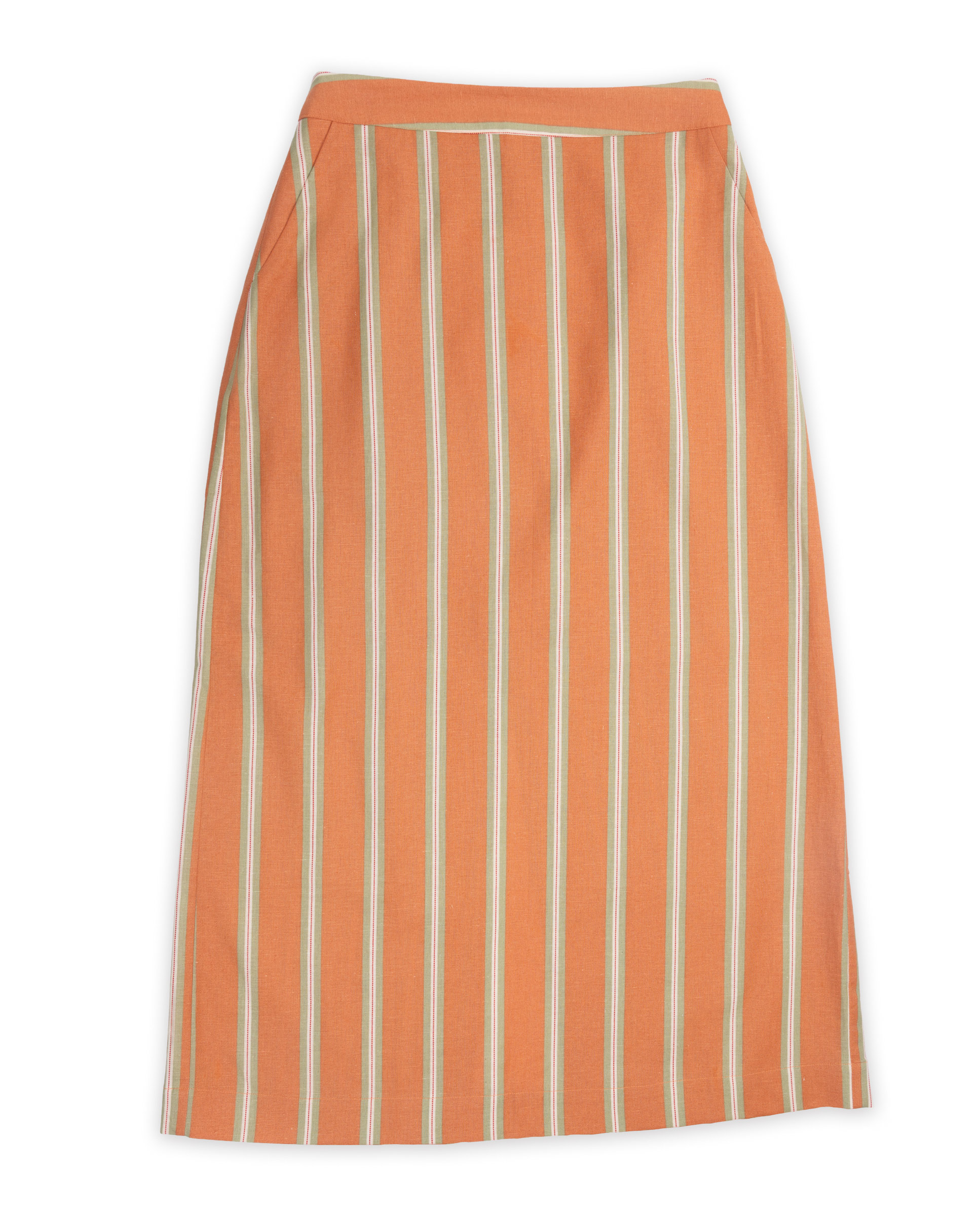 Falda Nicoletta Coral Rayas