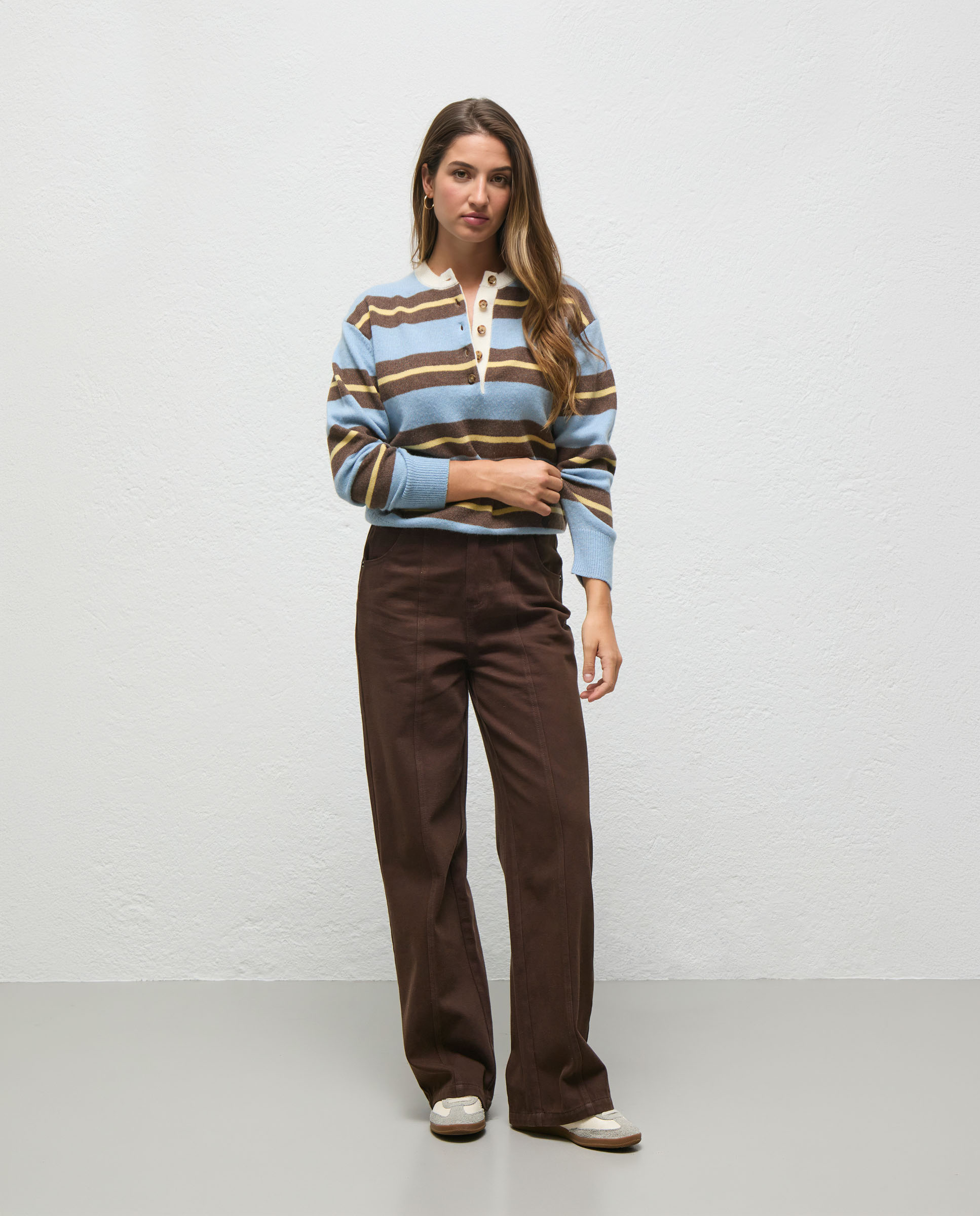 Paige Jersey Light Blue Stripes