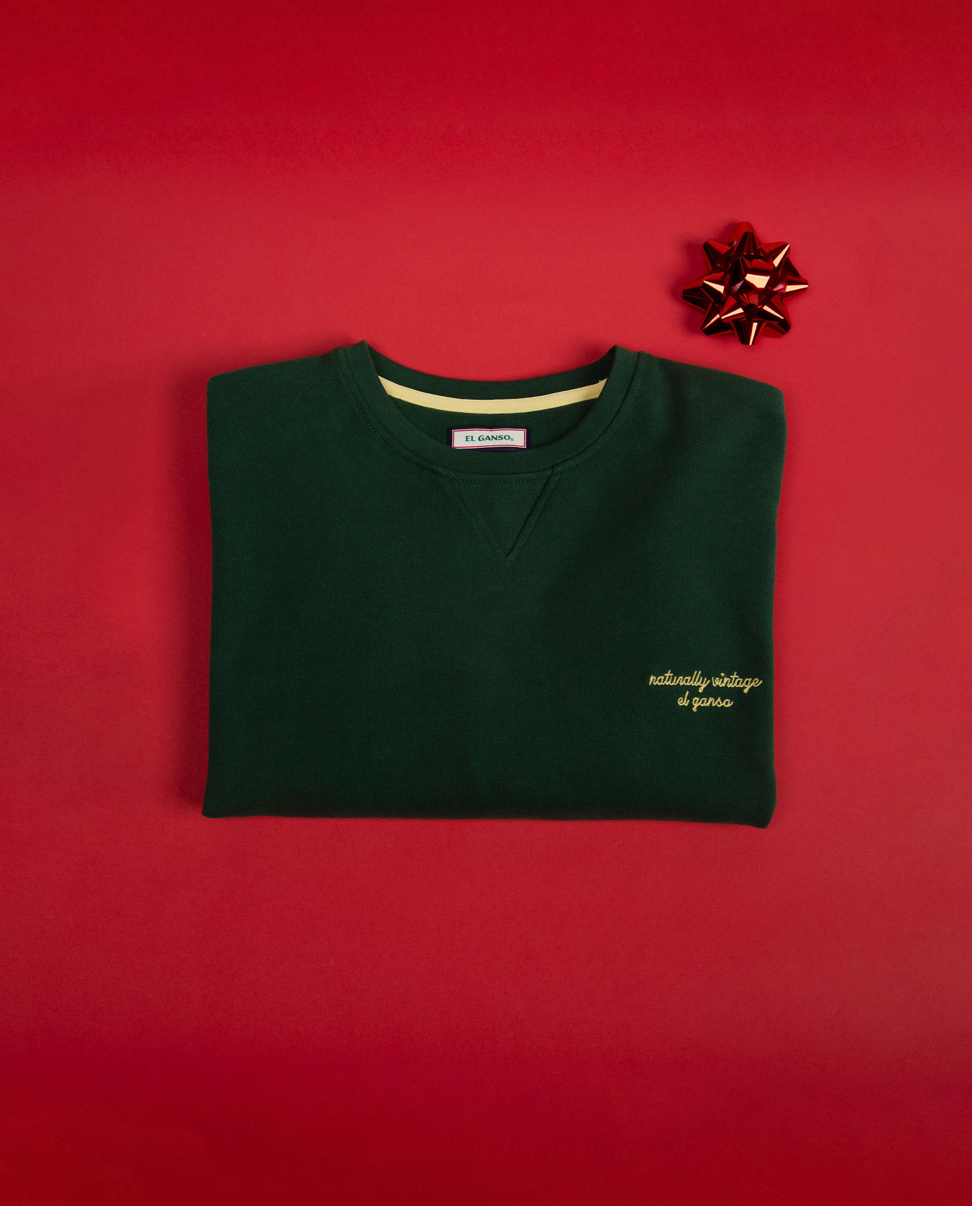 Sudadera Cuello Caja Verde