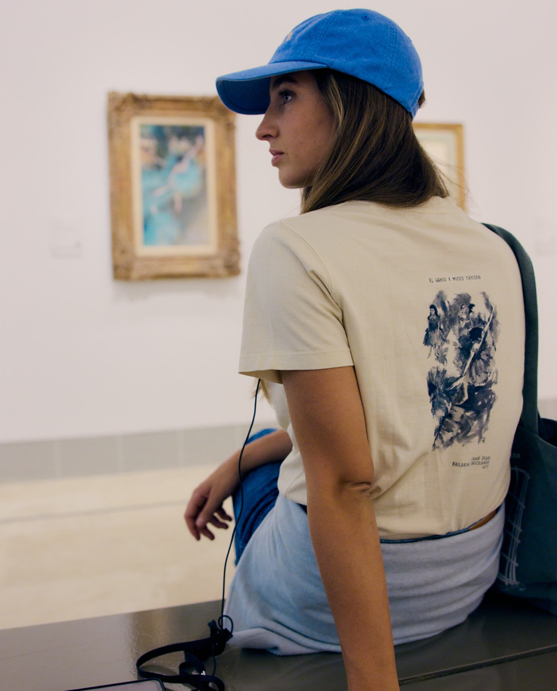 Camiseta El Ganso x Museo Thyssen Bailarinas Crudo