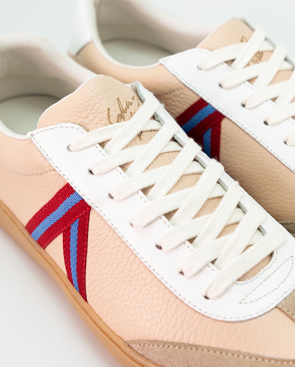 Sofía & Lucía Pink Ribbon Sneaker