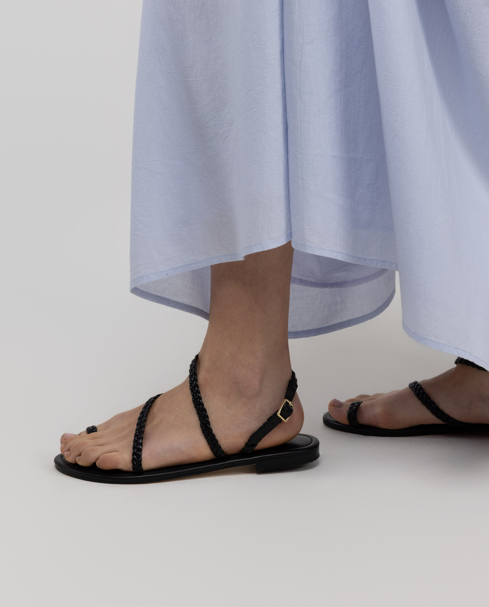 Athena Sandal Braided Leather