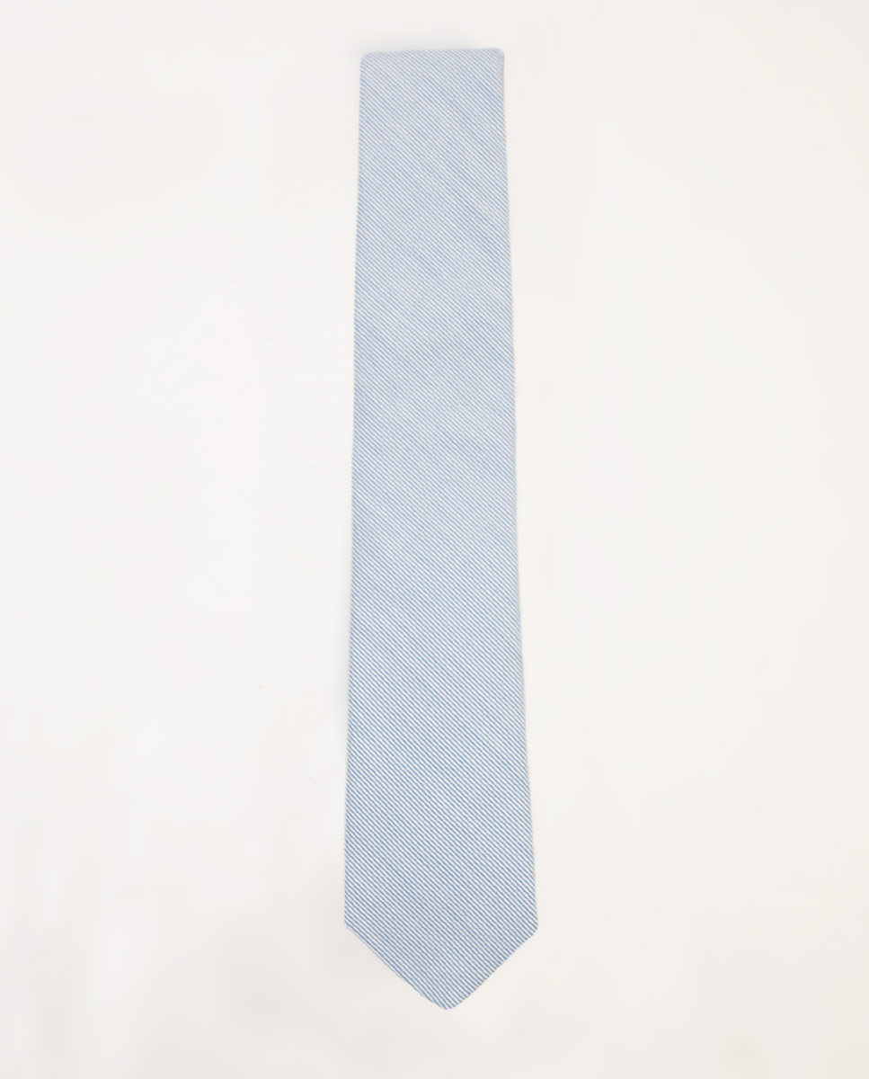 Blue pinstripes tie