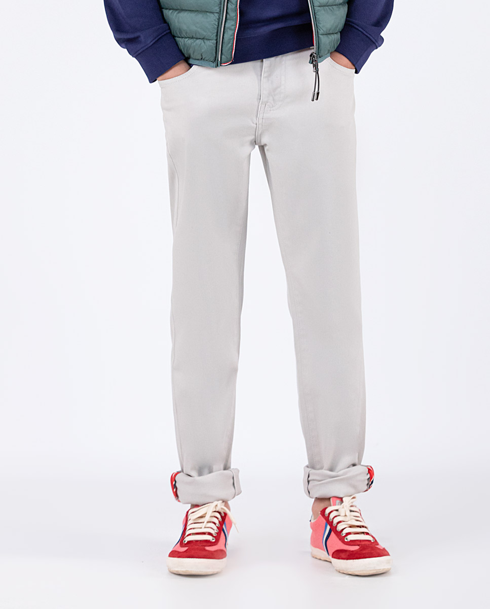 Grey 5-Pocket Trousers