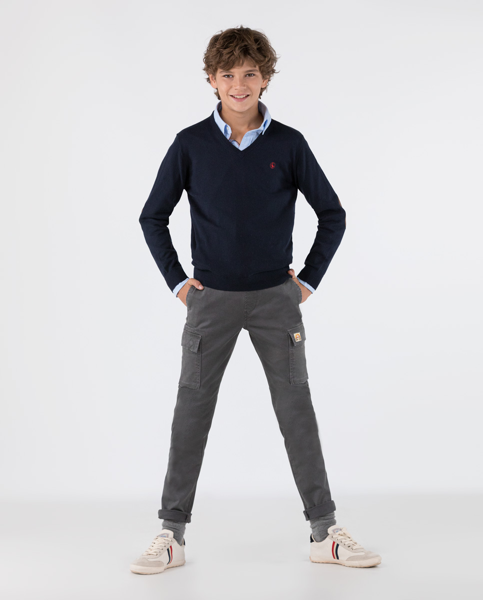 Pantalón Cargo Gris