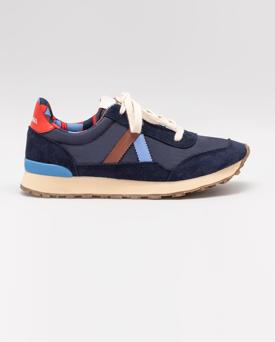 Zapatilla Track nylon Marino