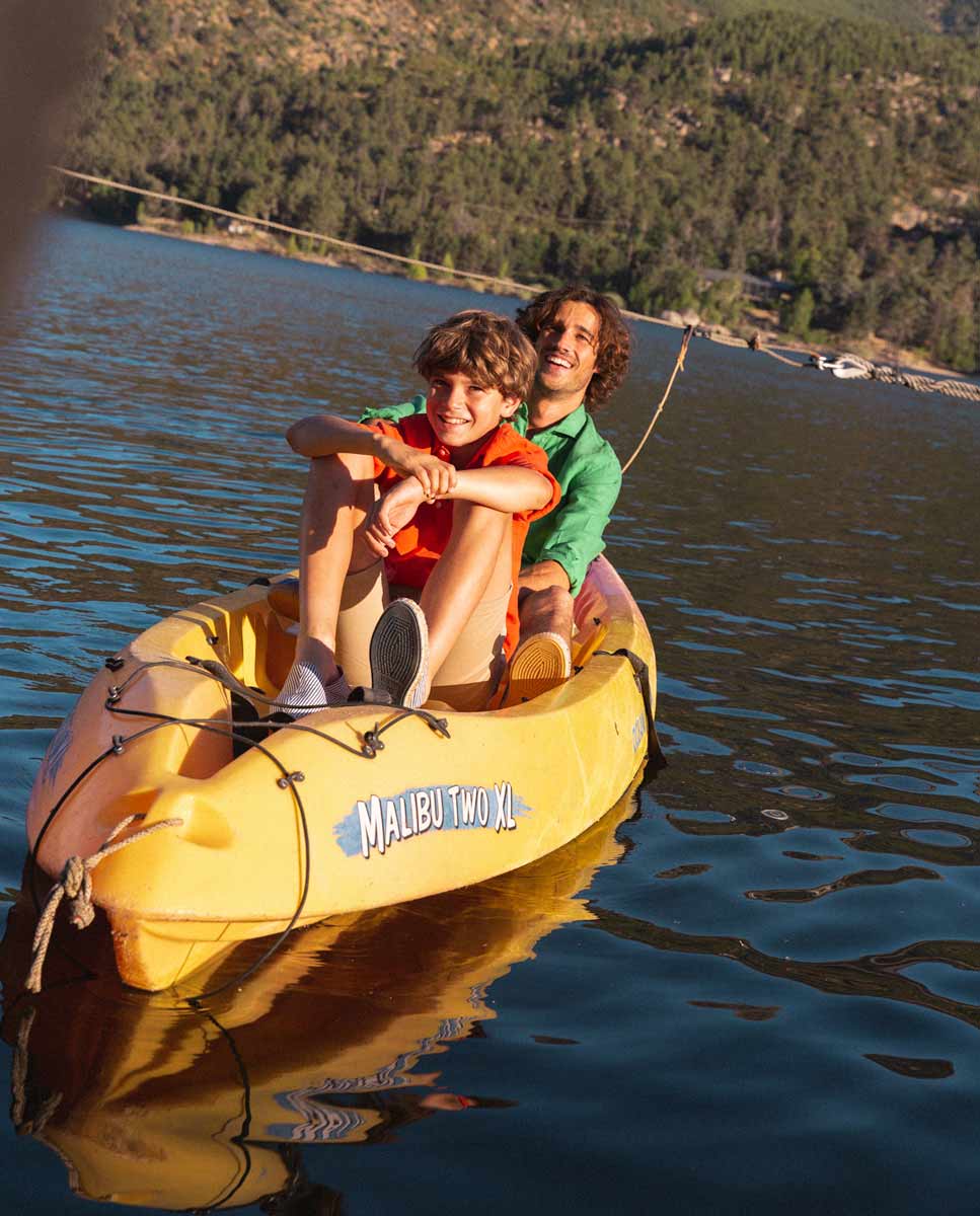 Plain Red Linen Polera Shirt