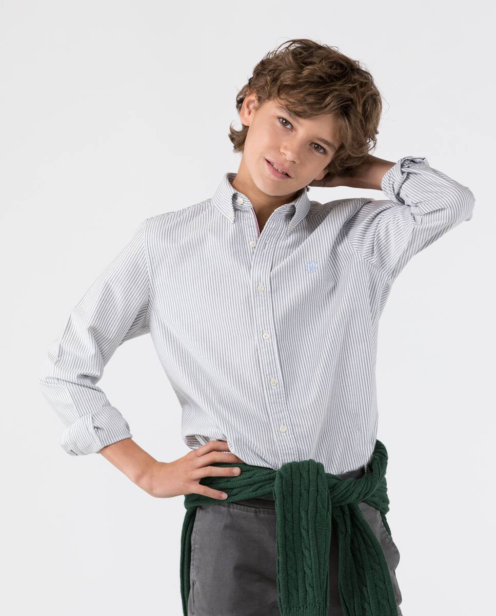 Camisa Oxford Yale Gris