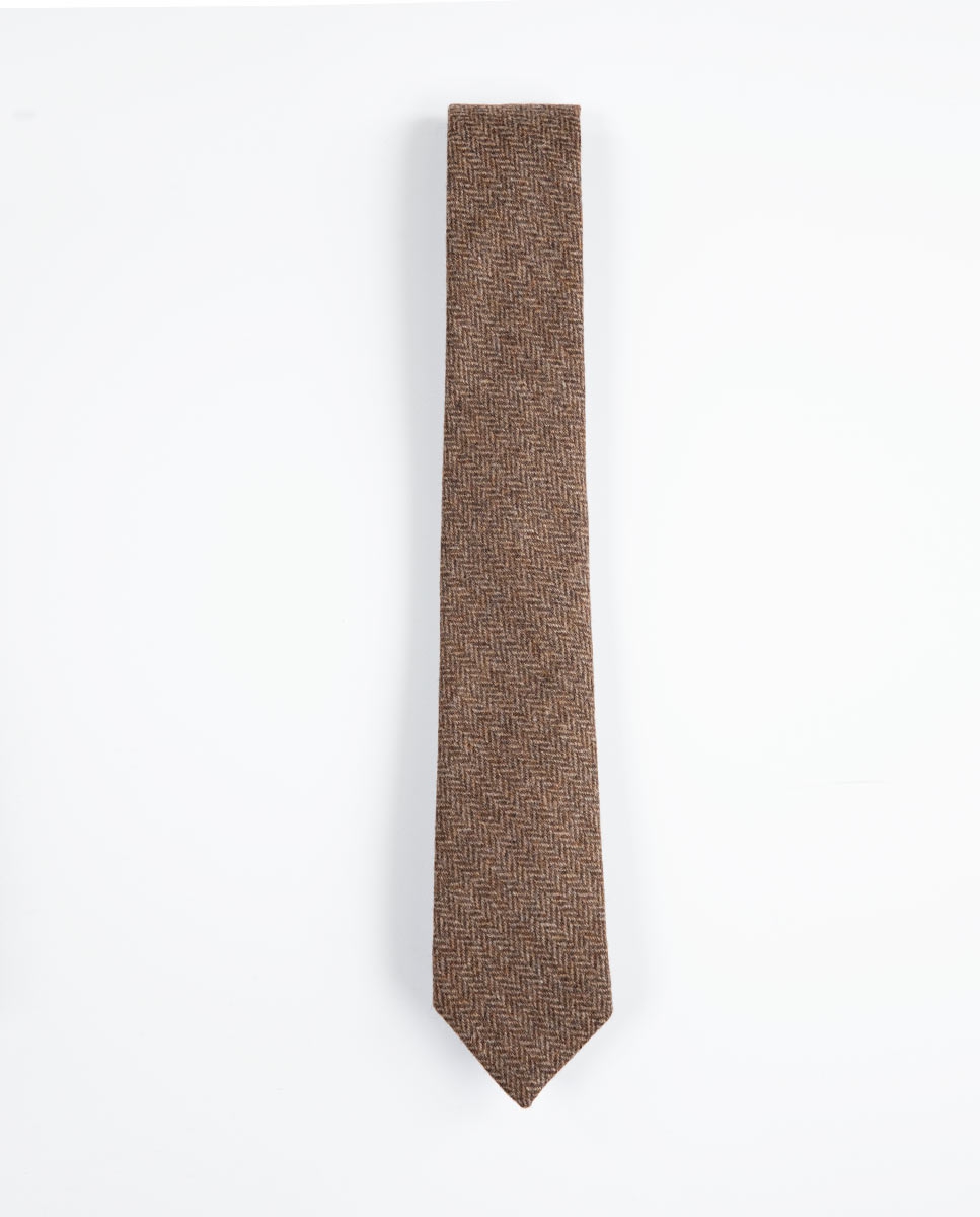 Corbata Espiga Beige