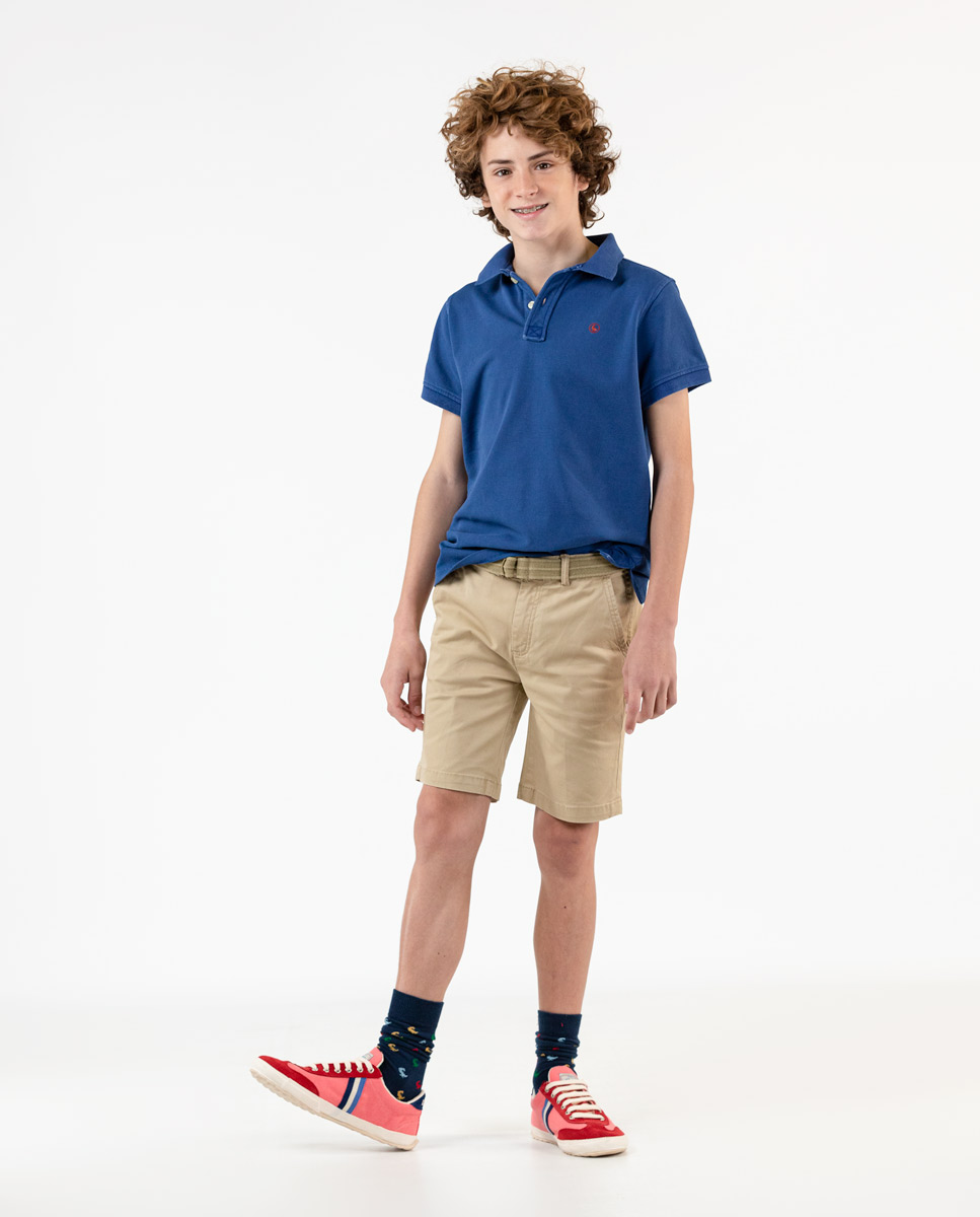 Washed Klein Blue Polo