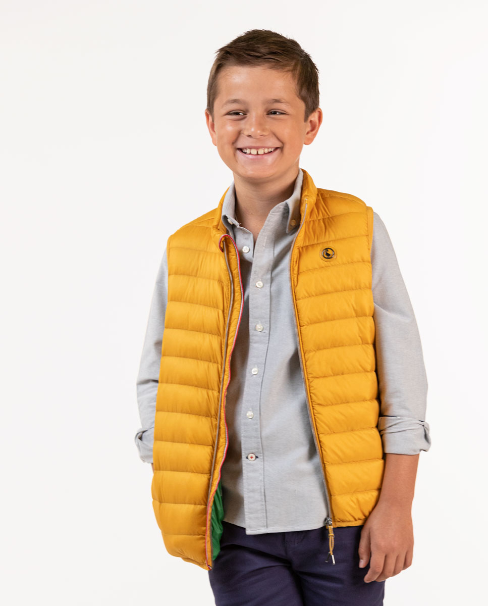Yellow Puffer Vest