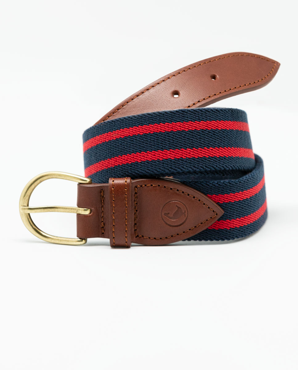 Cinturón Elástico Marino Rojo