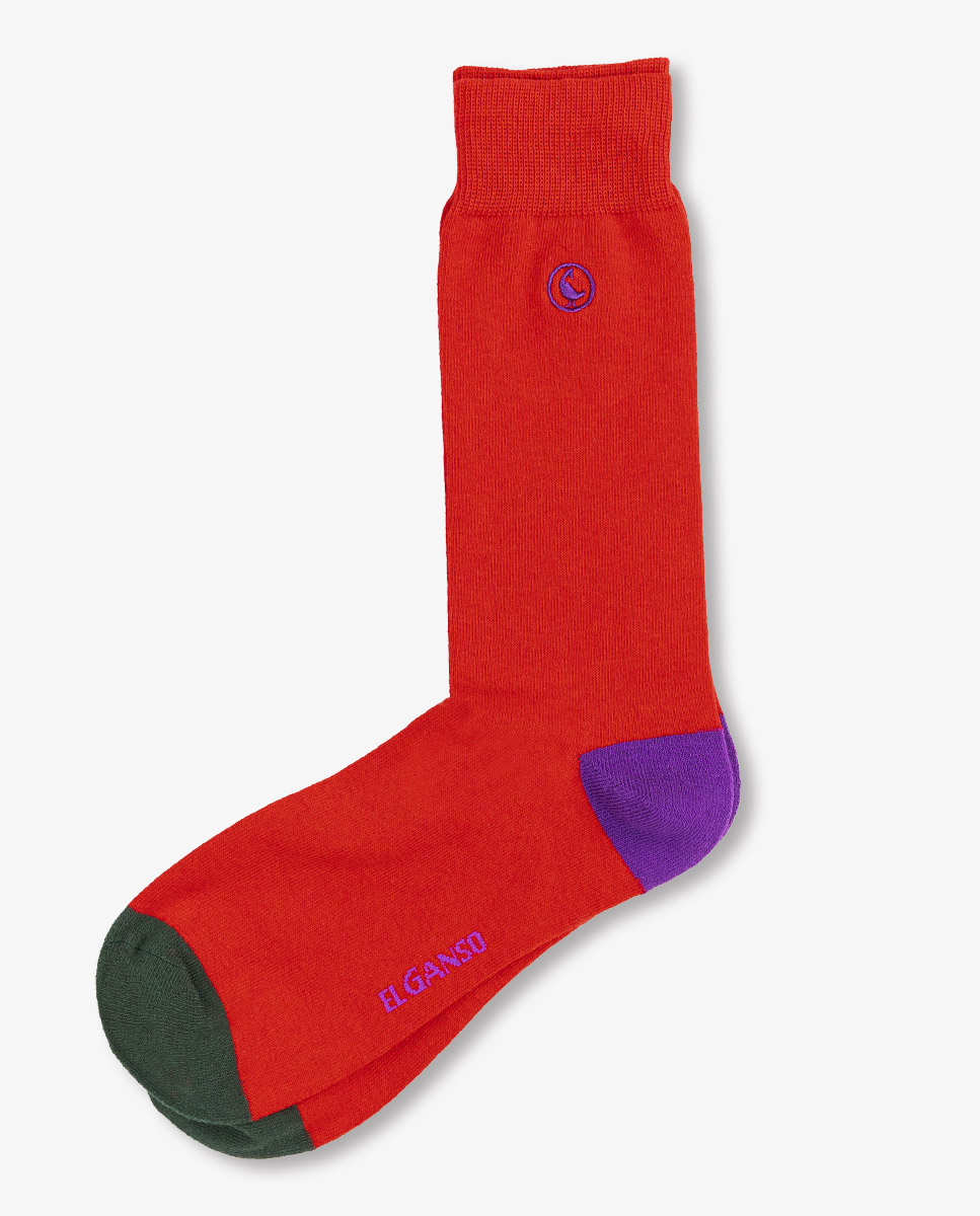 Red Cotton Socks