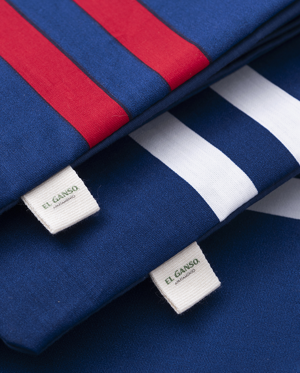 Juego de Funda Nórdica Double Size 4 Piezas 180 Hilos Marino