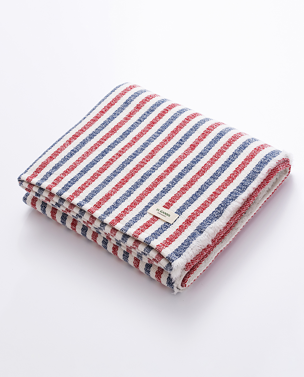 Yale Stripe Woven Blanket W Logo 140x190 cm