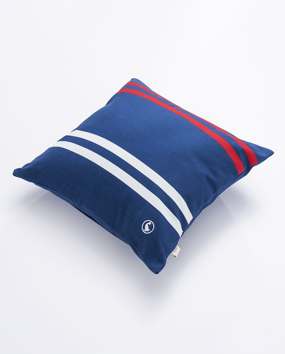 Striped Navy Cushion Cover 40x40 cm