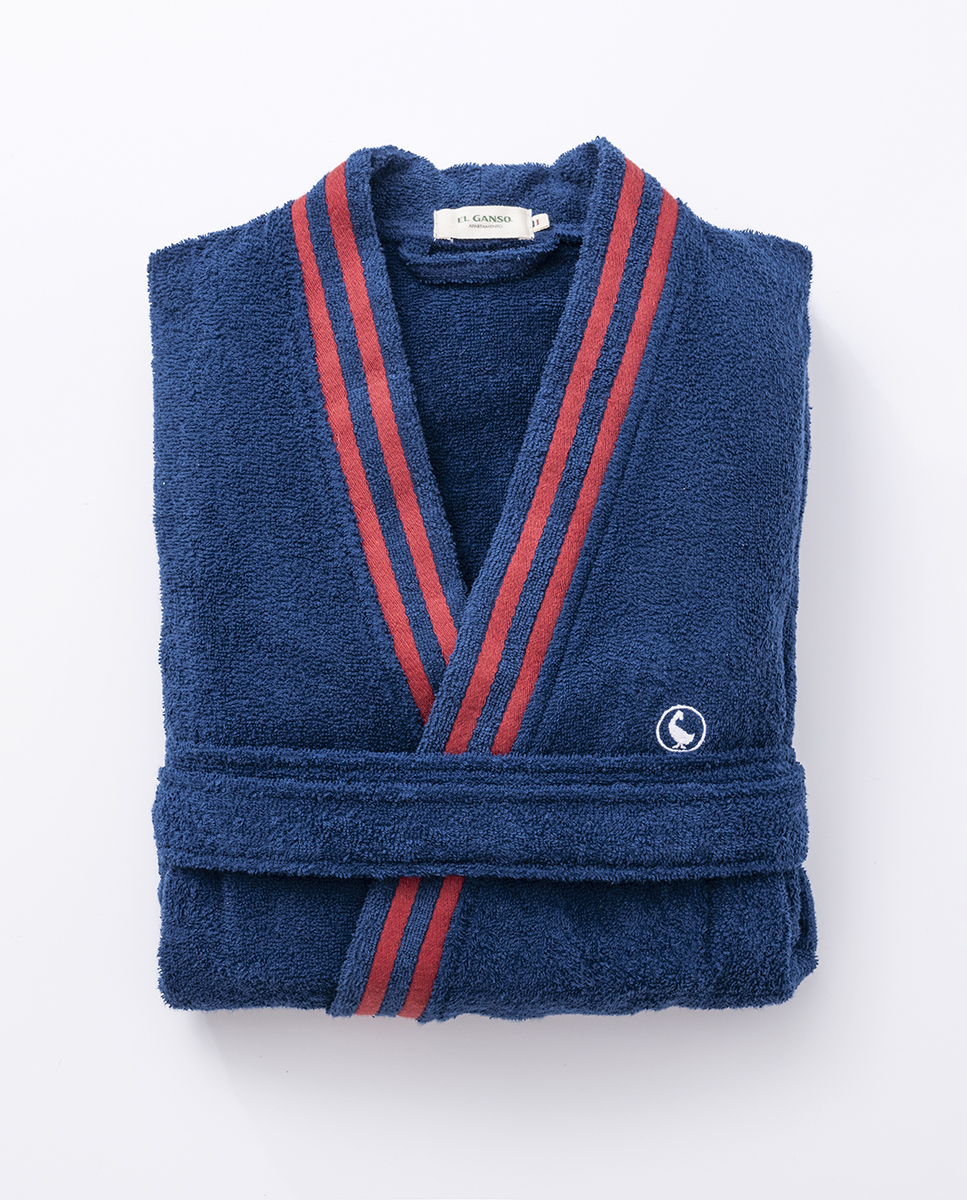 Navy Robe W Logo and Trimming Details Sizes L and XL