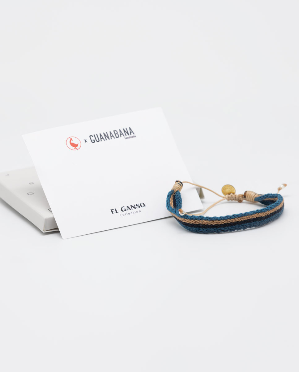 Blue/Navy Stripes Bracelet